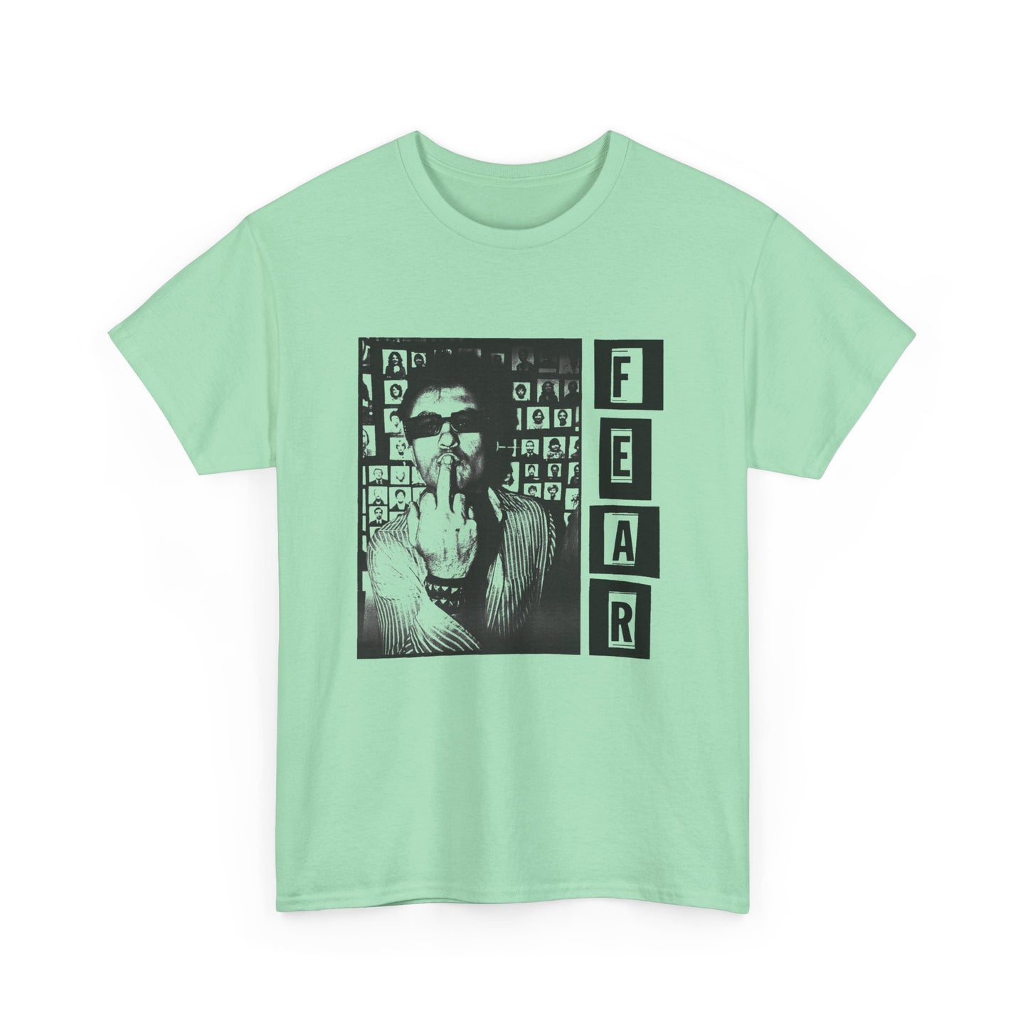 fear lee ving middle finger photo tshirt