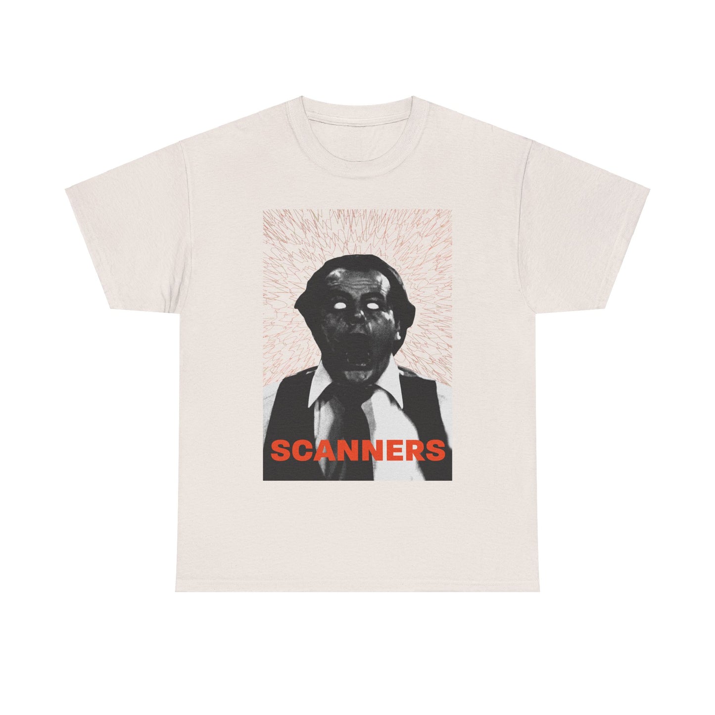 david cronenberg's scanners 1981 classic movie poster tshirt