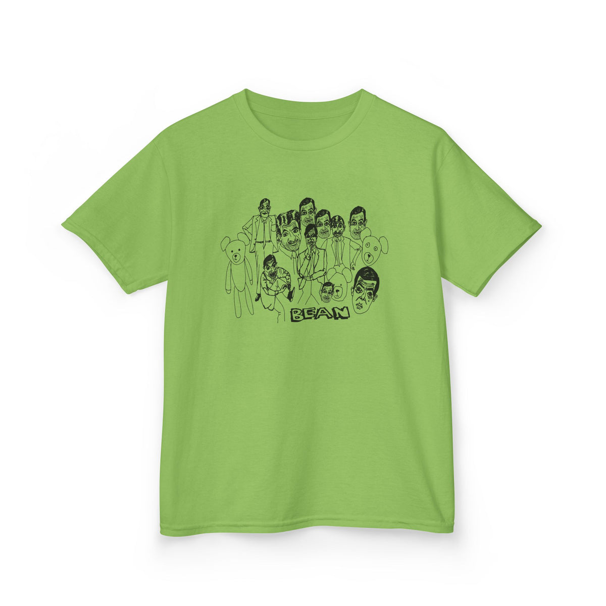 scary bean original drawing YOUTH SIZE short sleeve tee