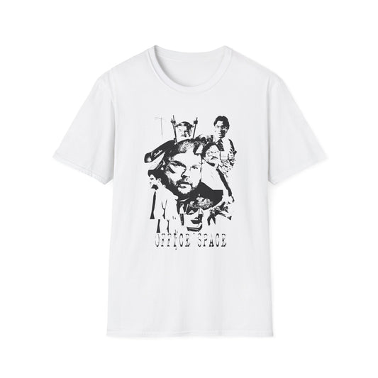 office space 1999 mike judge comedy movie fan art scary collage tshirt