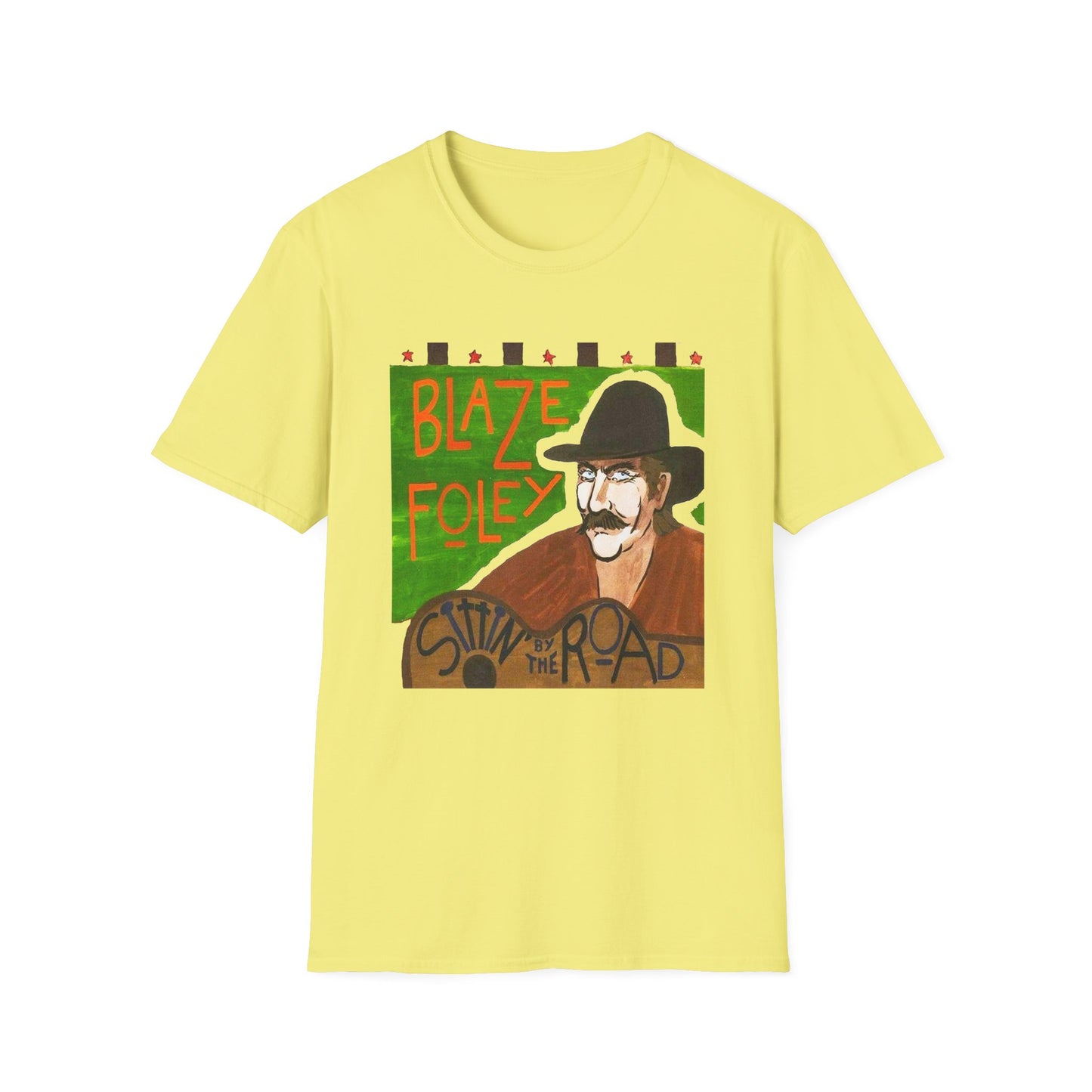 blaze foley sittin' by the road album stretched graphic tshirt