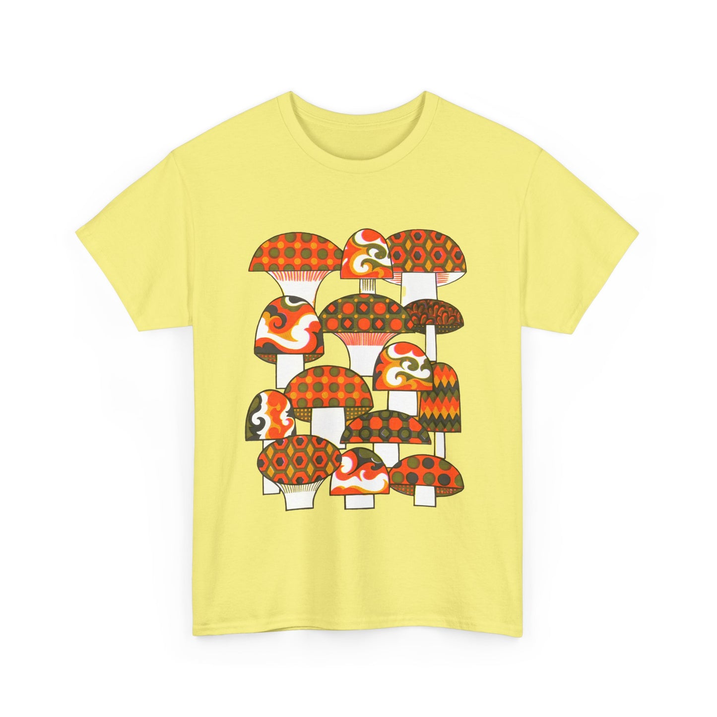 1970s mushrooms by george briard tshirt