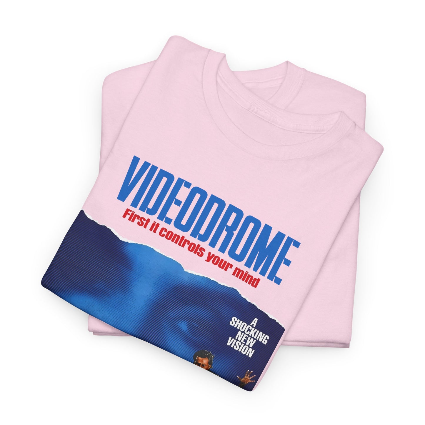 david cronenberg's videodrome 1983 alternate movie poster reproduction tshirt