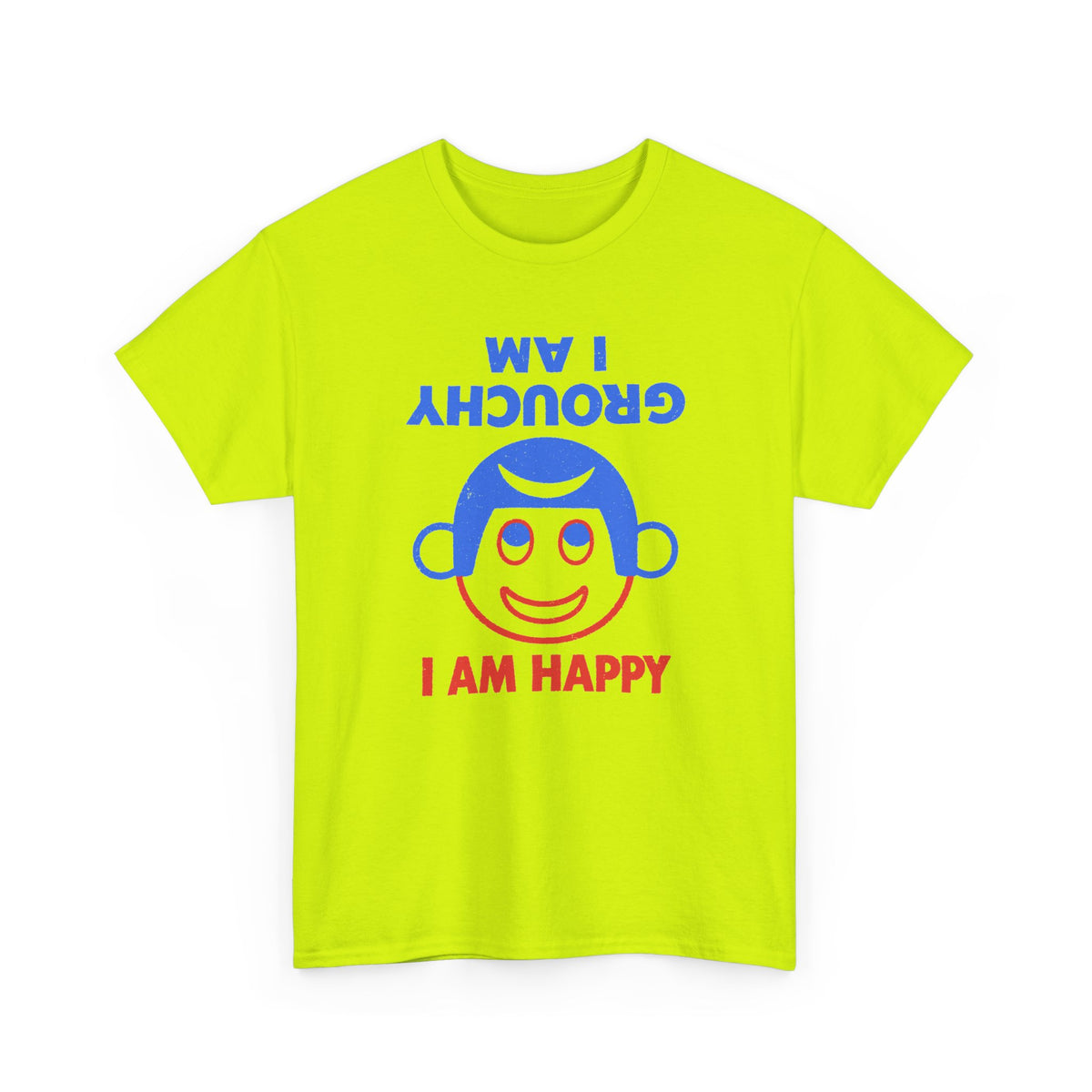 vintage i am grouchy i am happy pin graphic reproduction tshirt