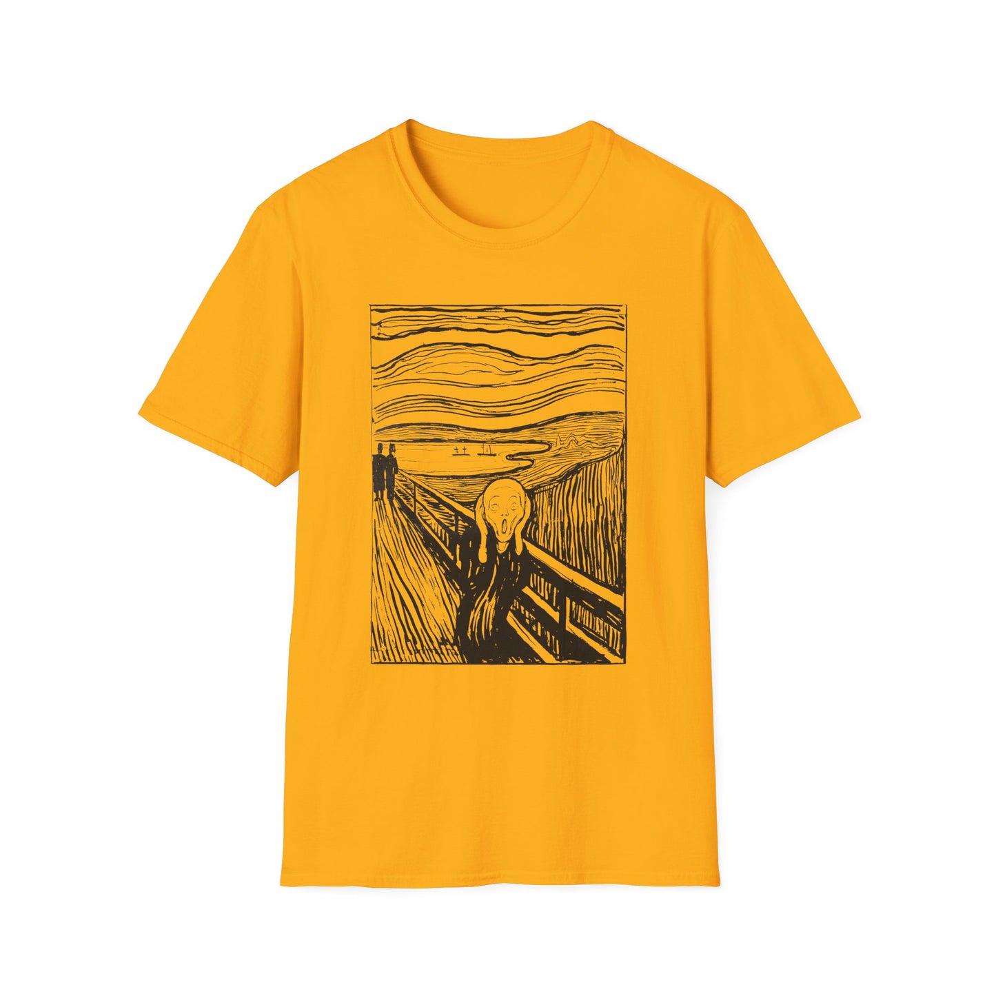 1895 lithography print of the scream by edvard munch tshirt