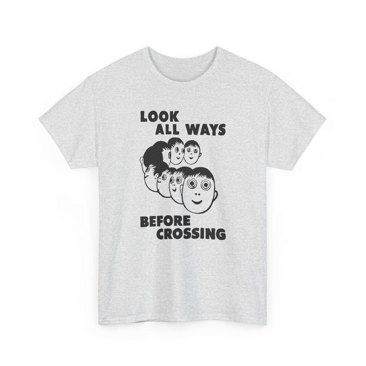 1961 daily tribune wisconsin rapids newspaper look all ways before crossing safety illustration tshirt