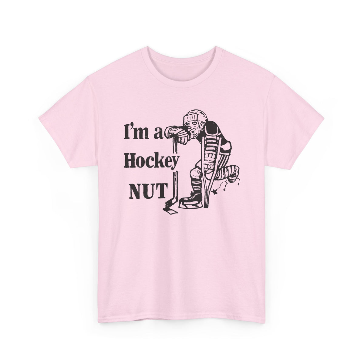 vintage canadian i'm a hockey nut graphic reproduction tshirt