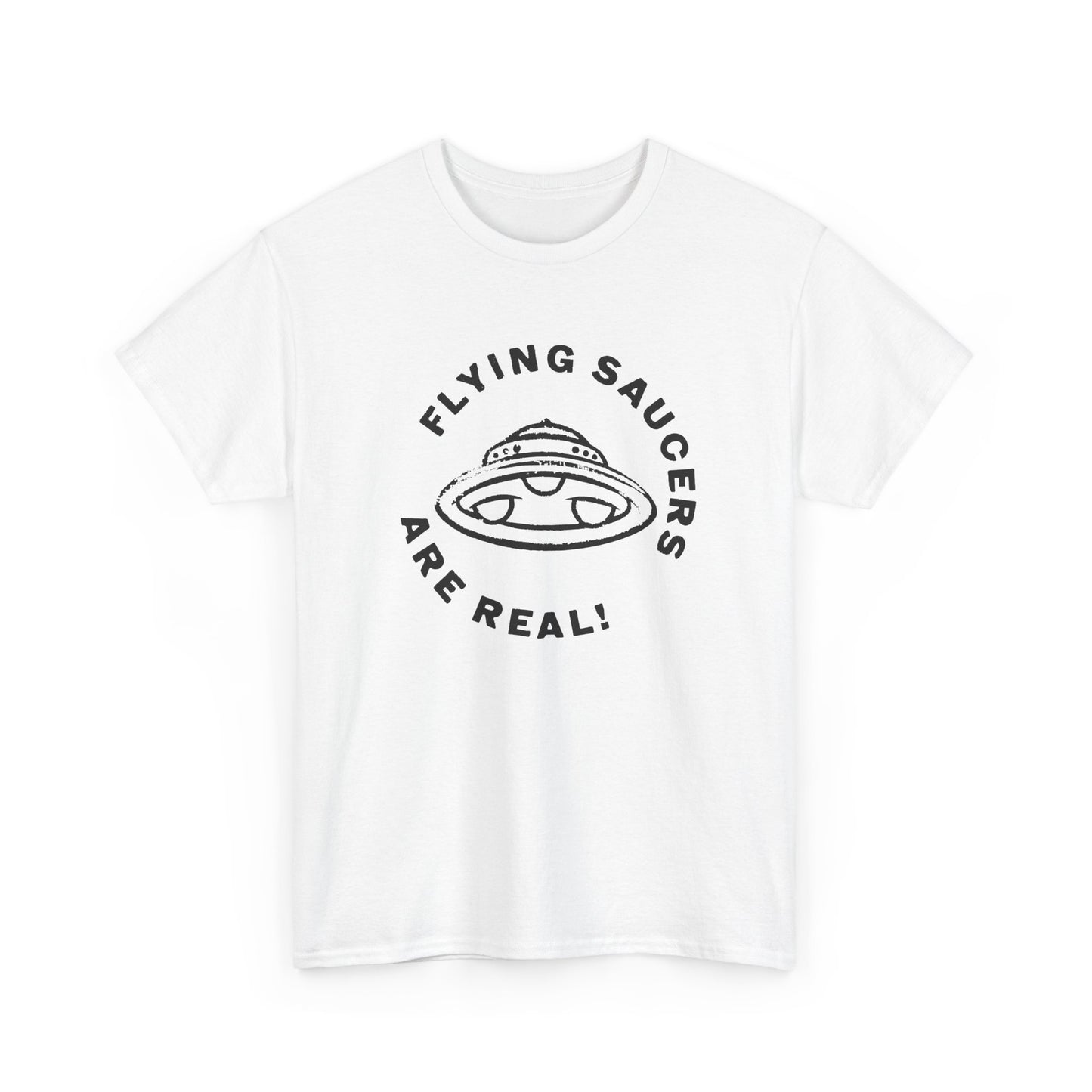 flying saucers are real! vintage style image tshirt