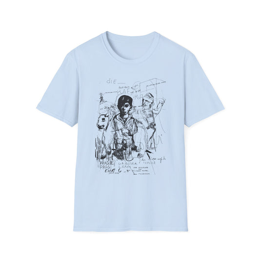 1985 stephane mandelbaum drawing die portrait von kafka tshirt