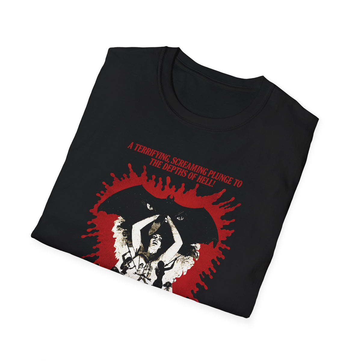 1973 b movie blood orgy of the she devils tshirt