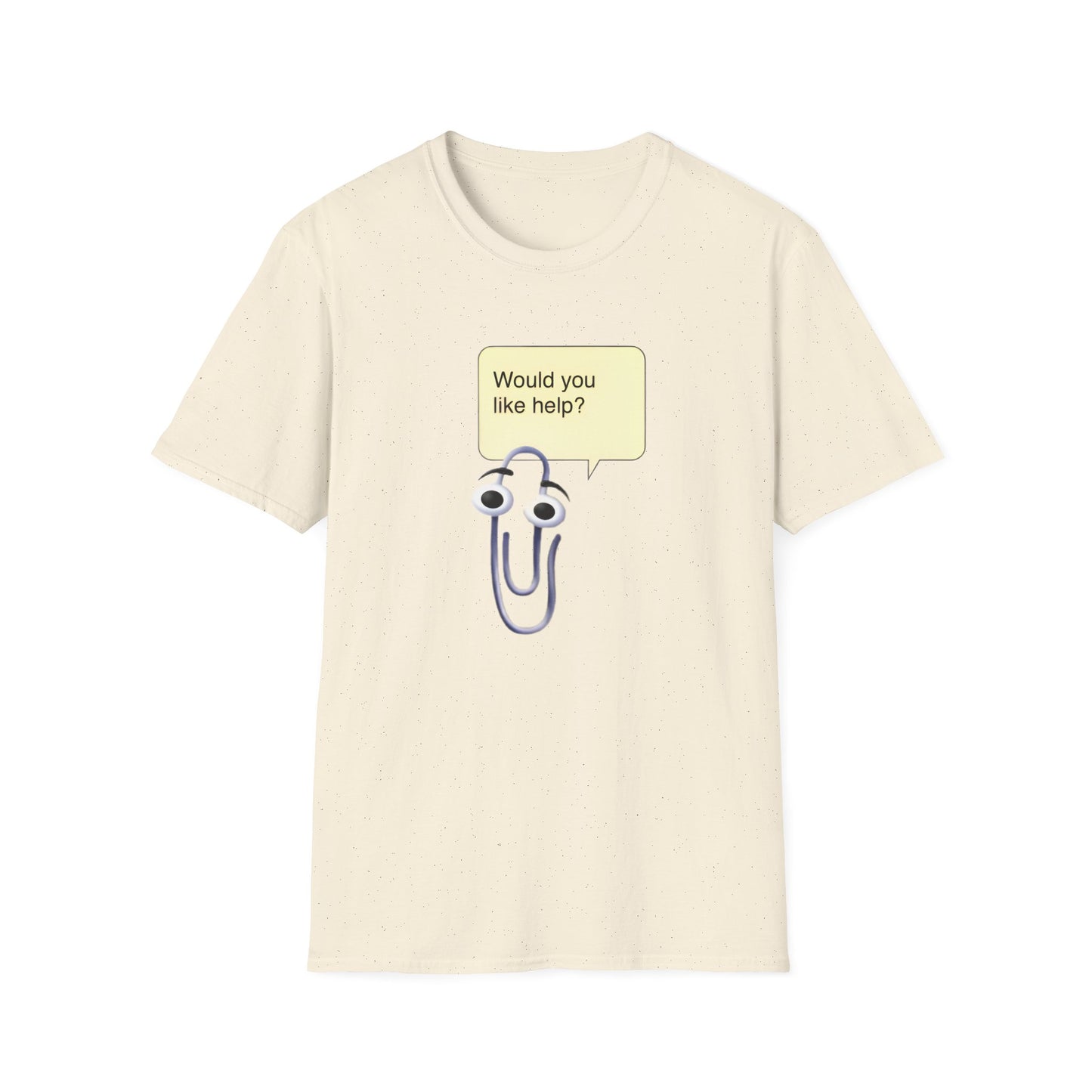 clippy tshirt would you like help? tshirt