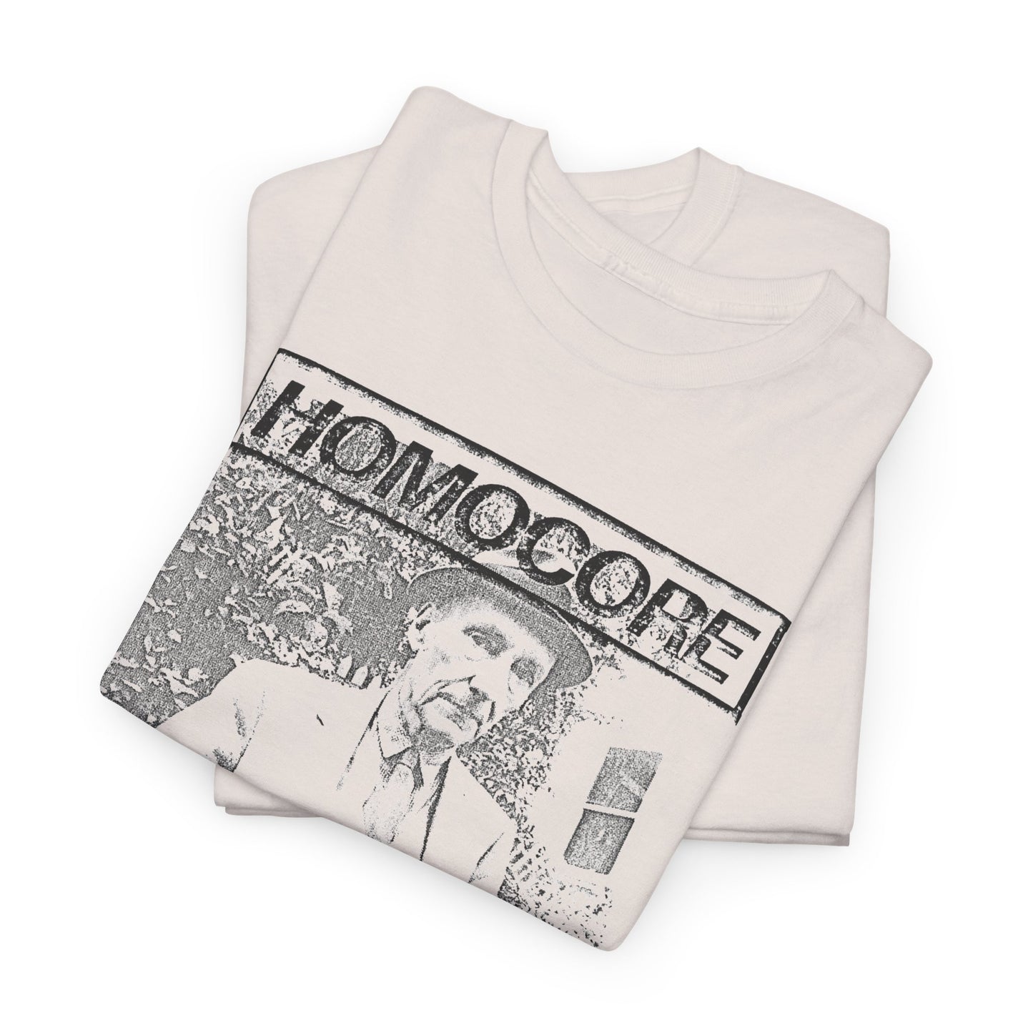 1988 homocore zine cover with william burroughs custom edit tshirt
