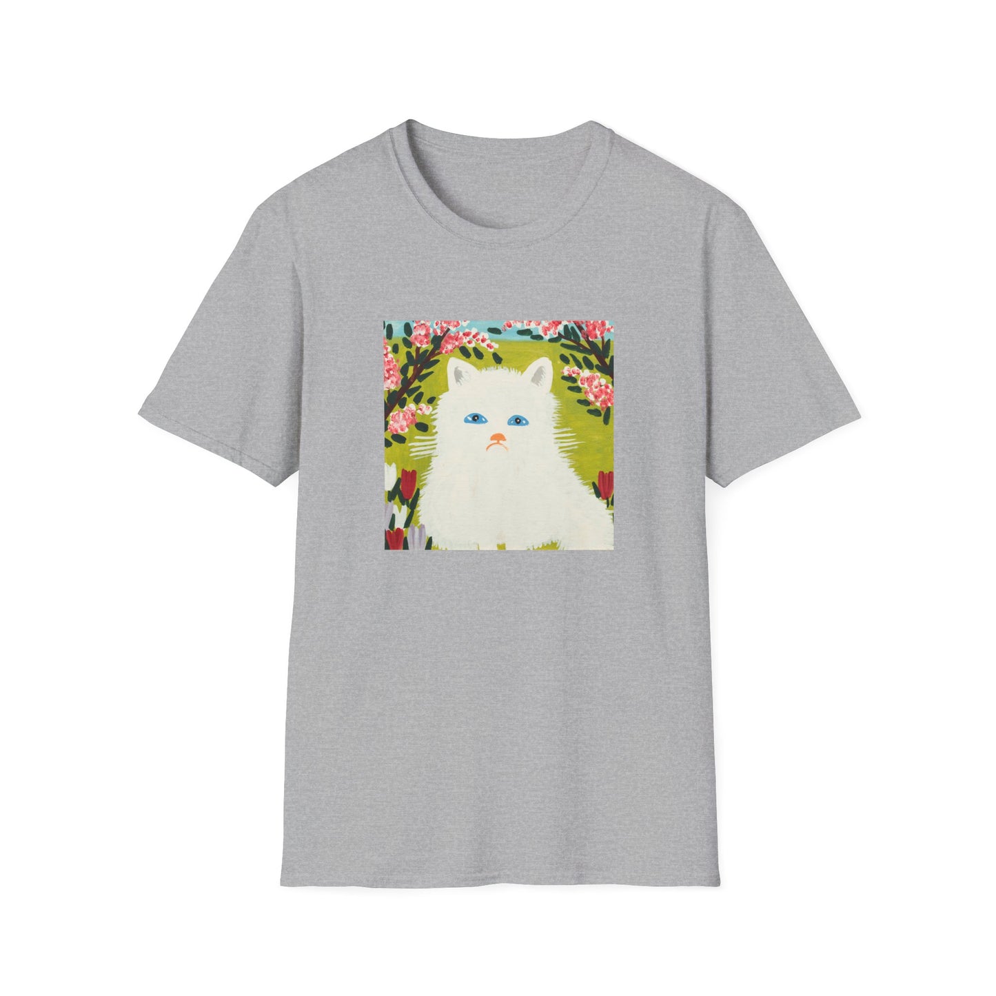 maud lewis canadian folk artist white cat tshirt