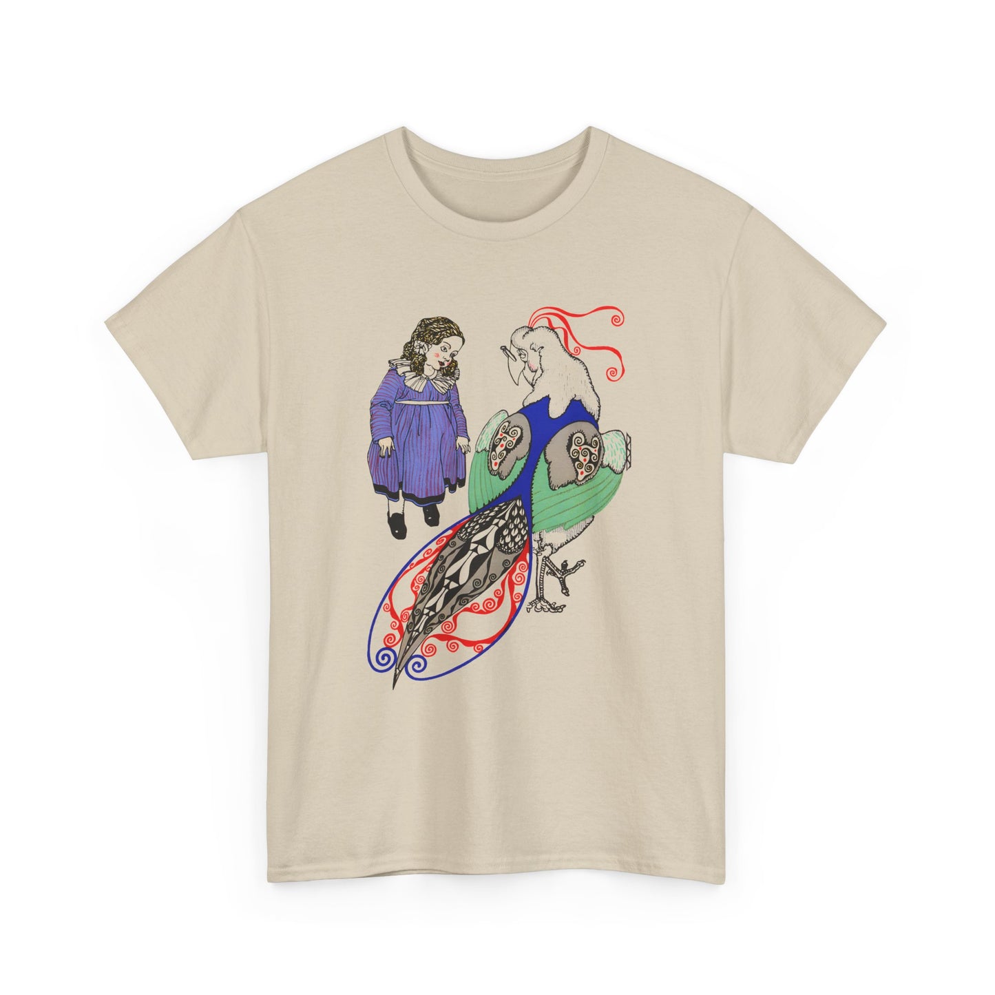 1911 josef von diveky tha magic bird (der wundervogel) color lithograph reproduction tshirt