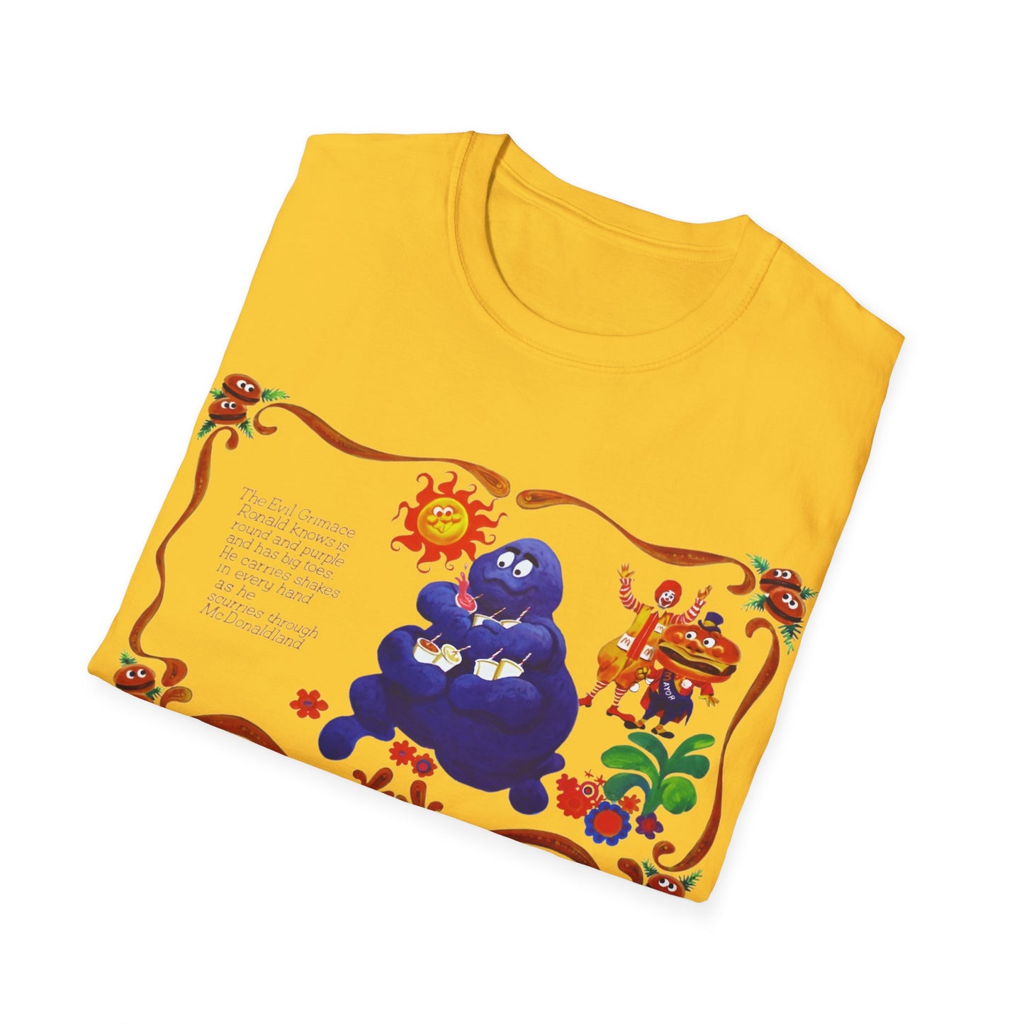 evil grimace vintage reproduction tshirt