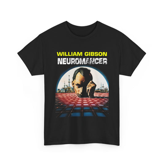 ships from the UK 1984 neuromancer william gibson book cover color variant tshirt