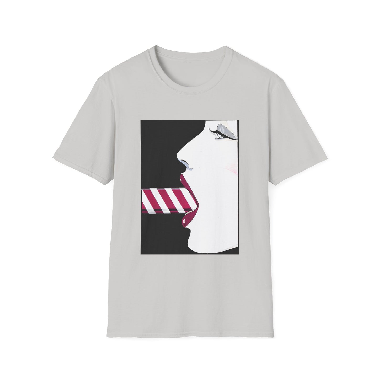 patrick nagel candy cane tshirt