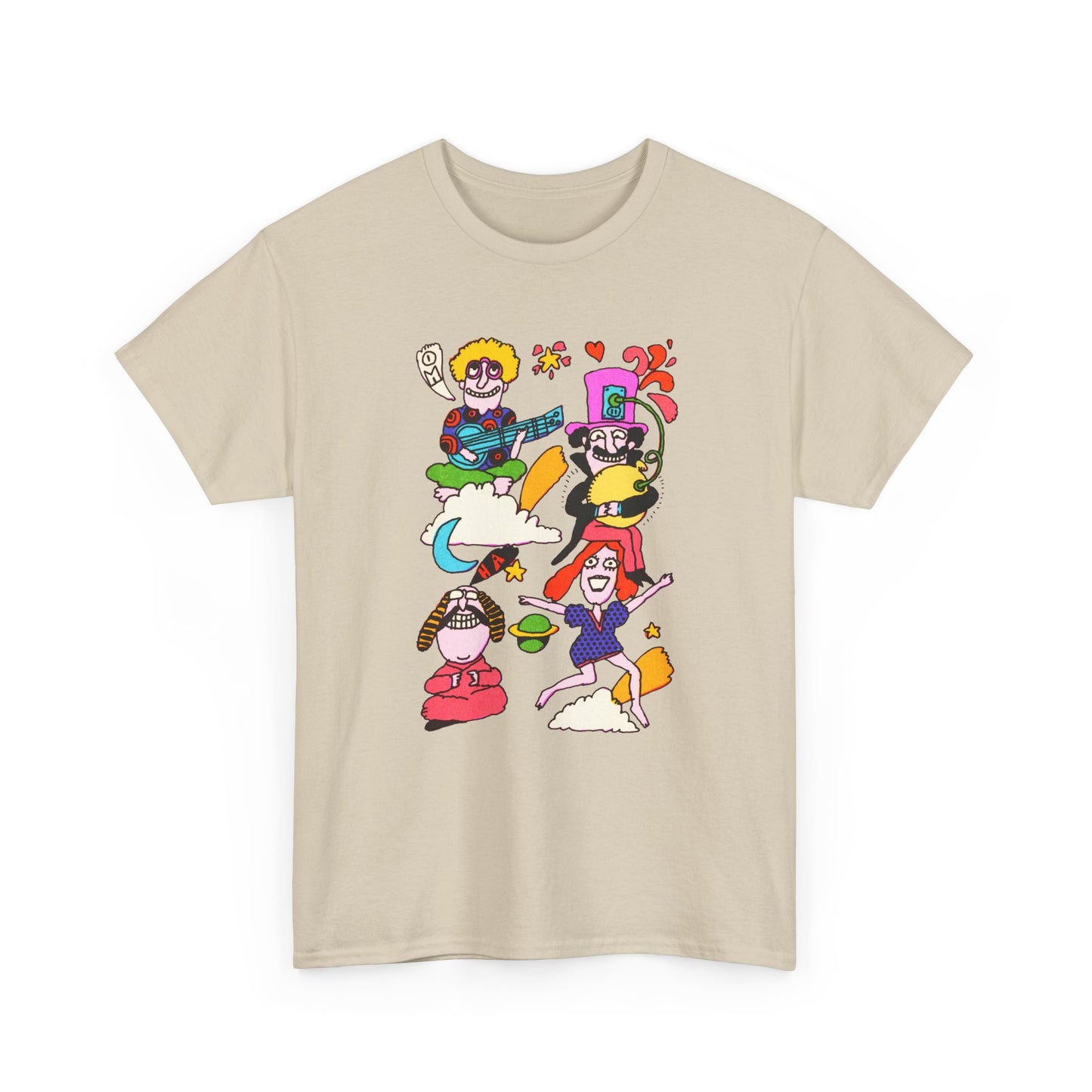 1971 psychedelic mother goose illustration reproduction tshirt