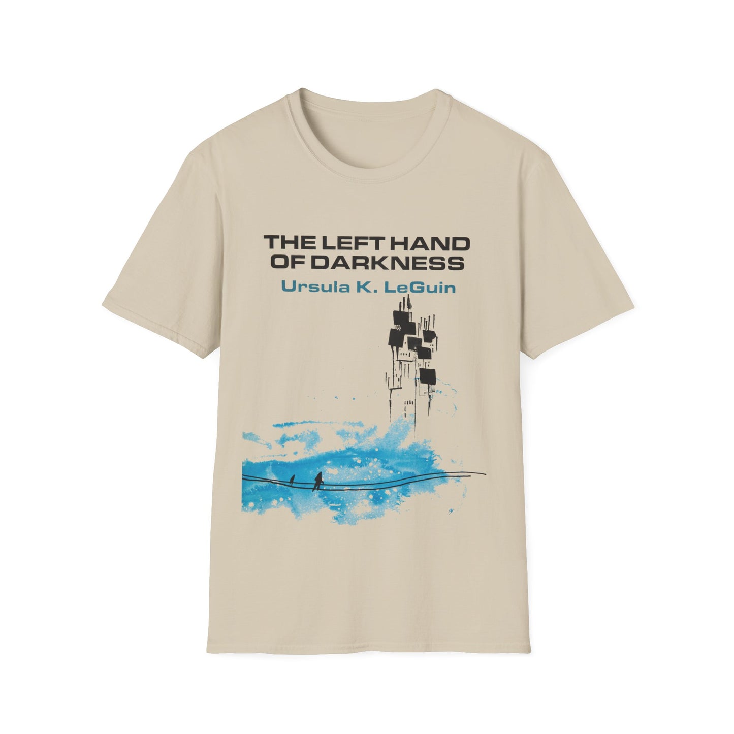 1969 book the left hand of darkness by ursula k le guin book cover tshirt