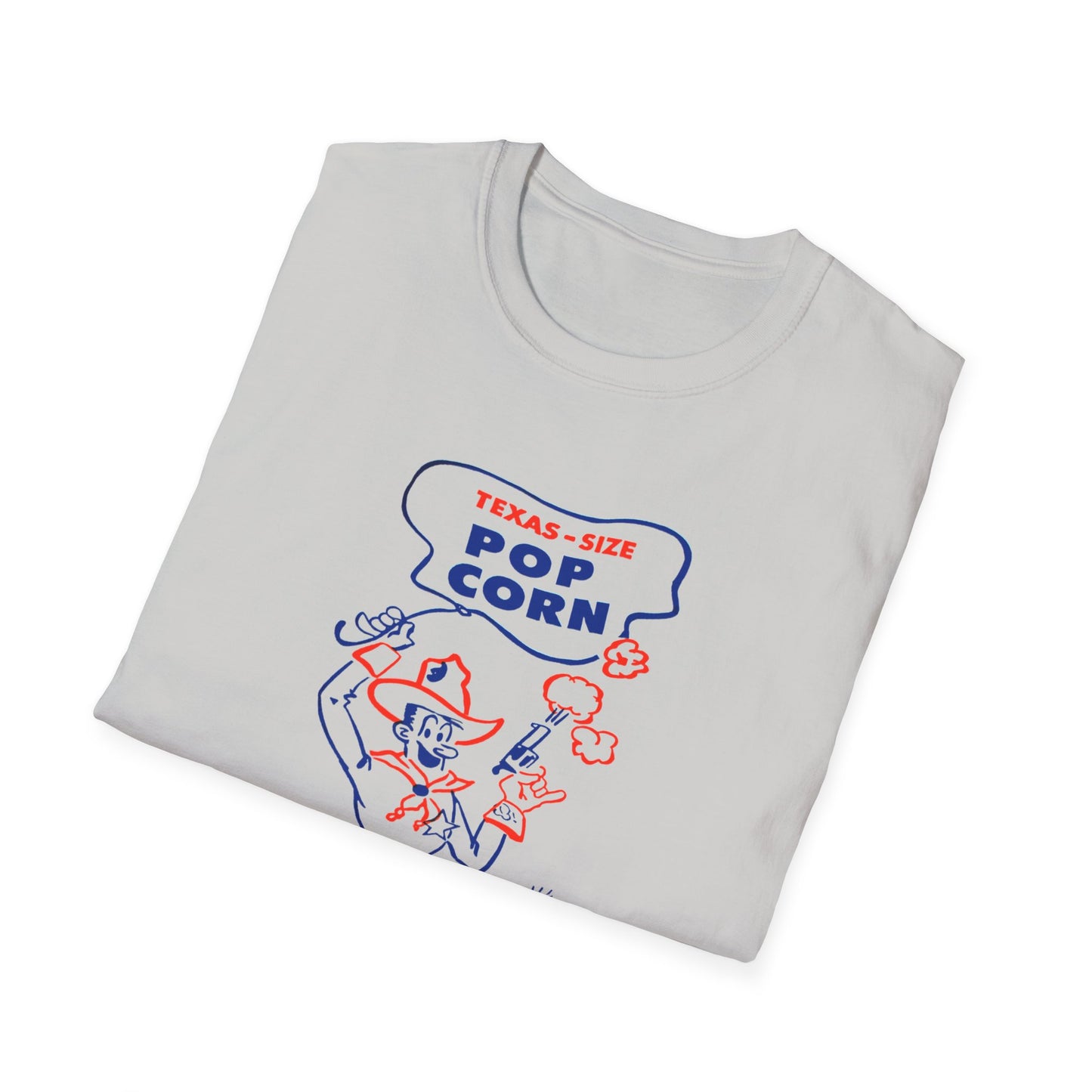 vintage texas size popcorn bag logo tshirt