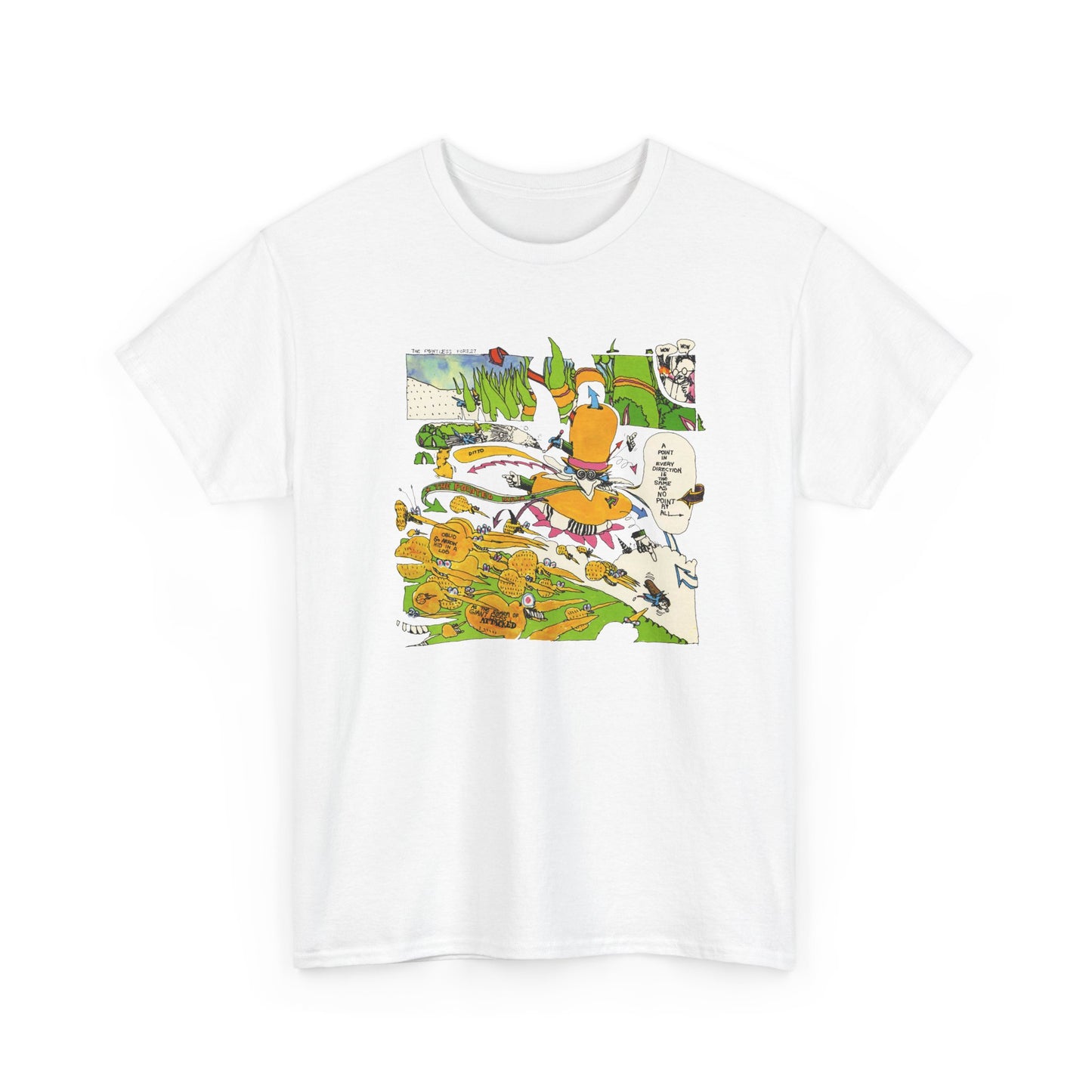 the point! 1970 harry nilsson record comic reproduction tshirt