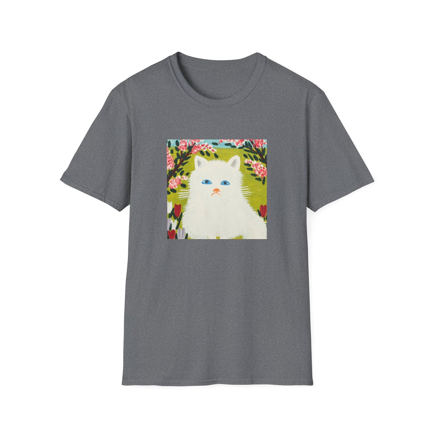 maud lewis canadian folk artist white cat tshirt