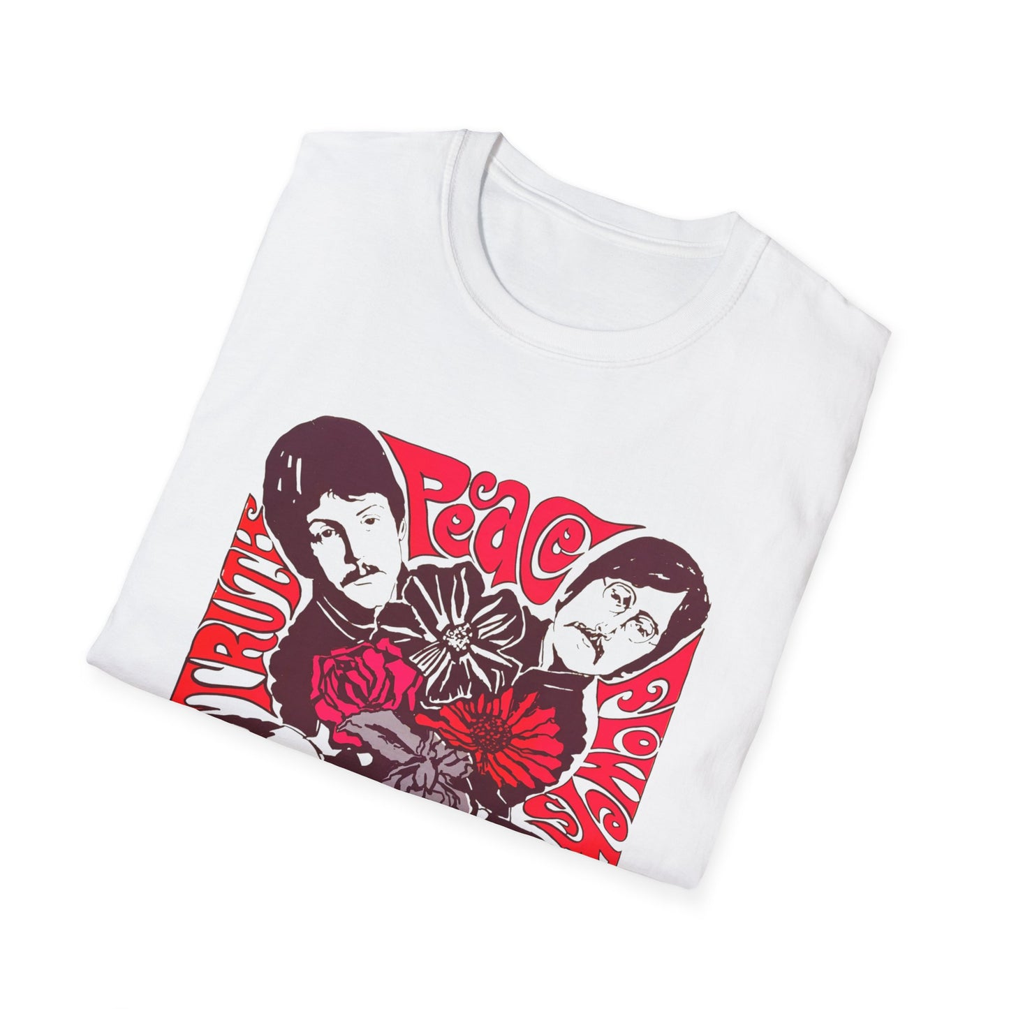 1967 blacklight lennon and friends poster reproduction band tshirt