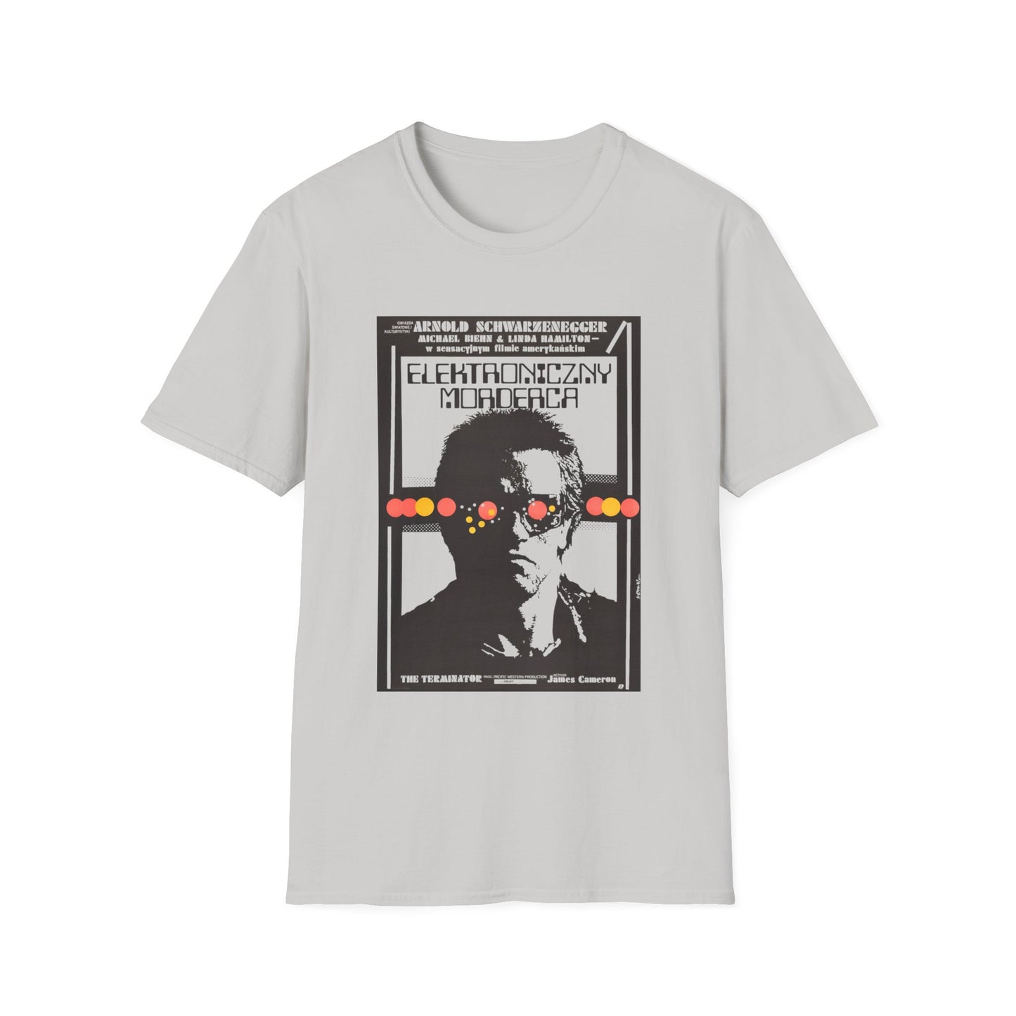 1987 terminator vintage polish movie poster tshirt