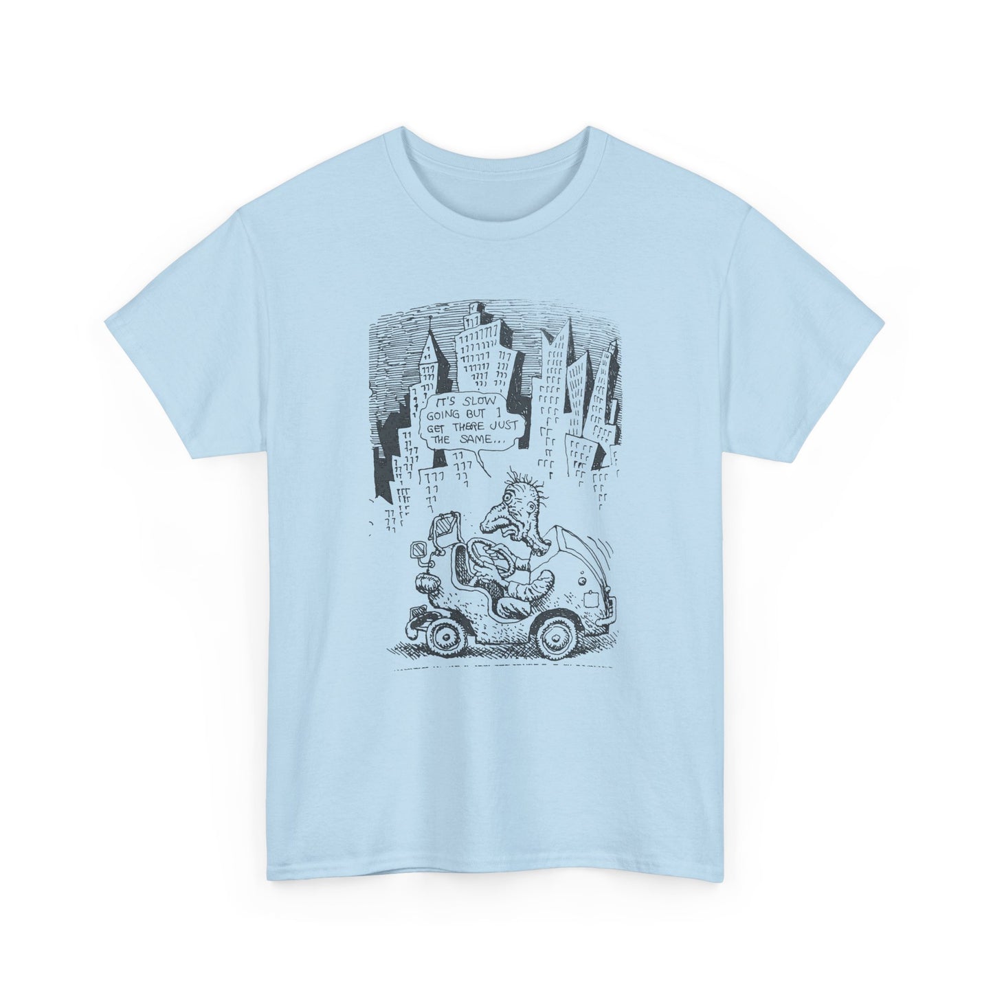 r. crumb slow going illustration tshirt