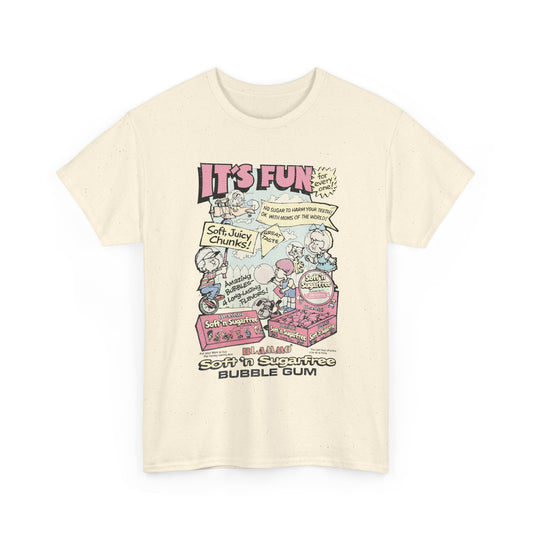 blammo bubble gum vintage comic book advertisement tshirt