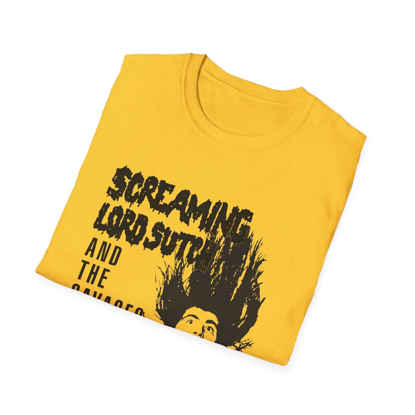 screaming lord sutch and the savages custom rock and roll tshirt