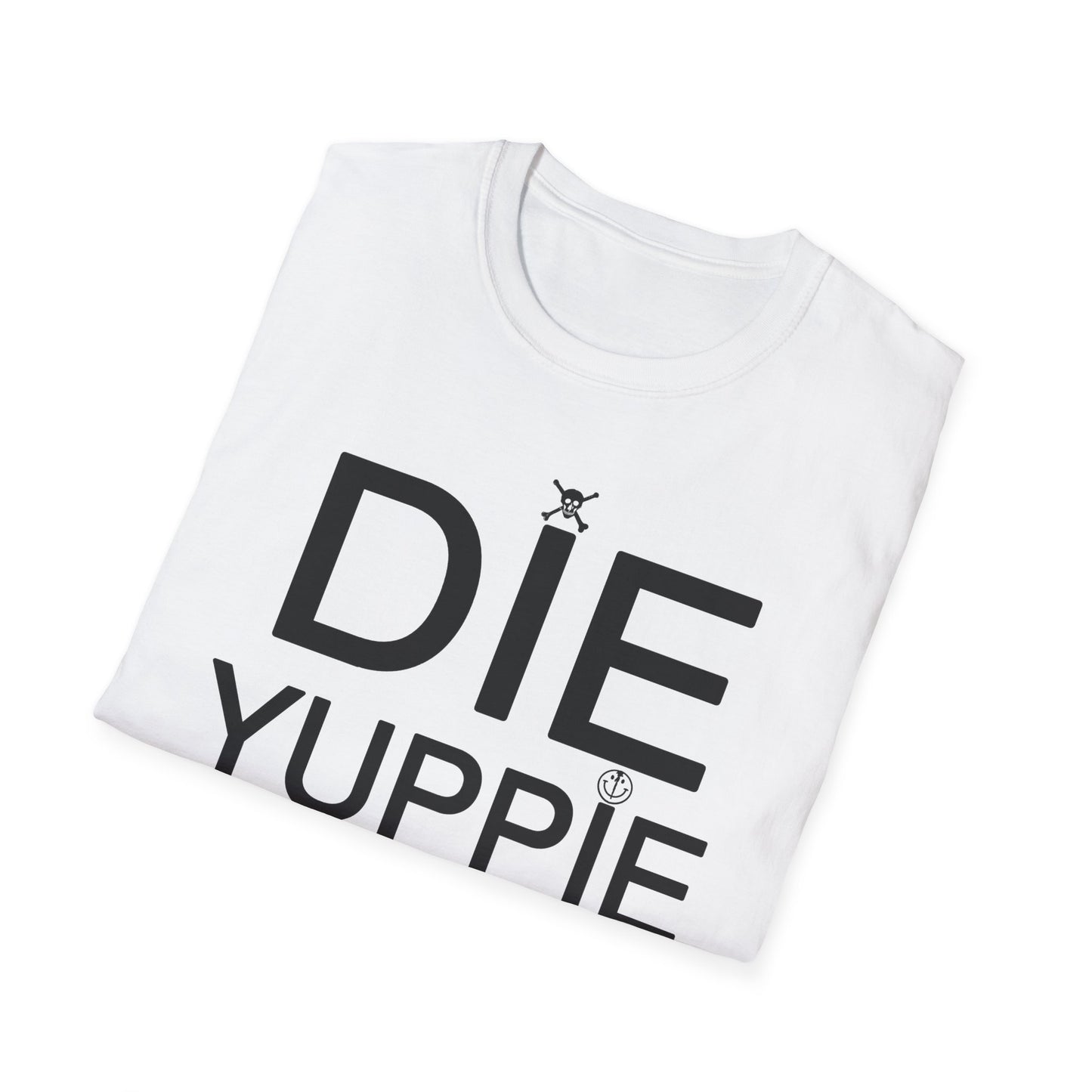 1980s NY inspired anti-gentrification message "die yuppie scum"! tshirt