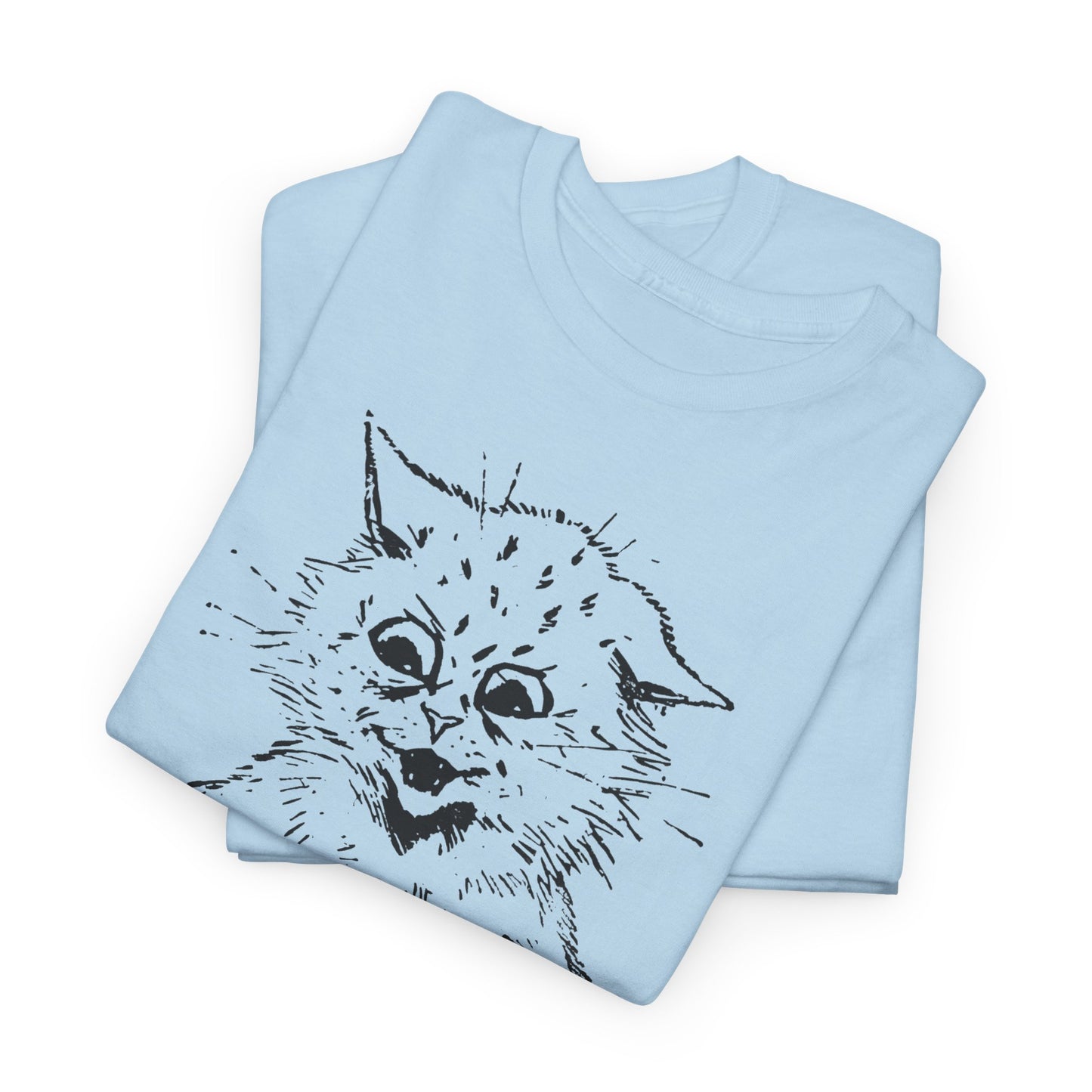 louis wain cat sketch how do you like my mew-sic? tshirt