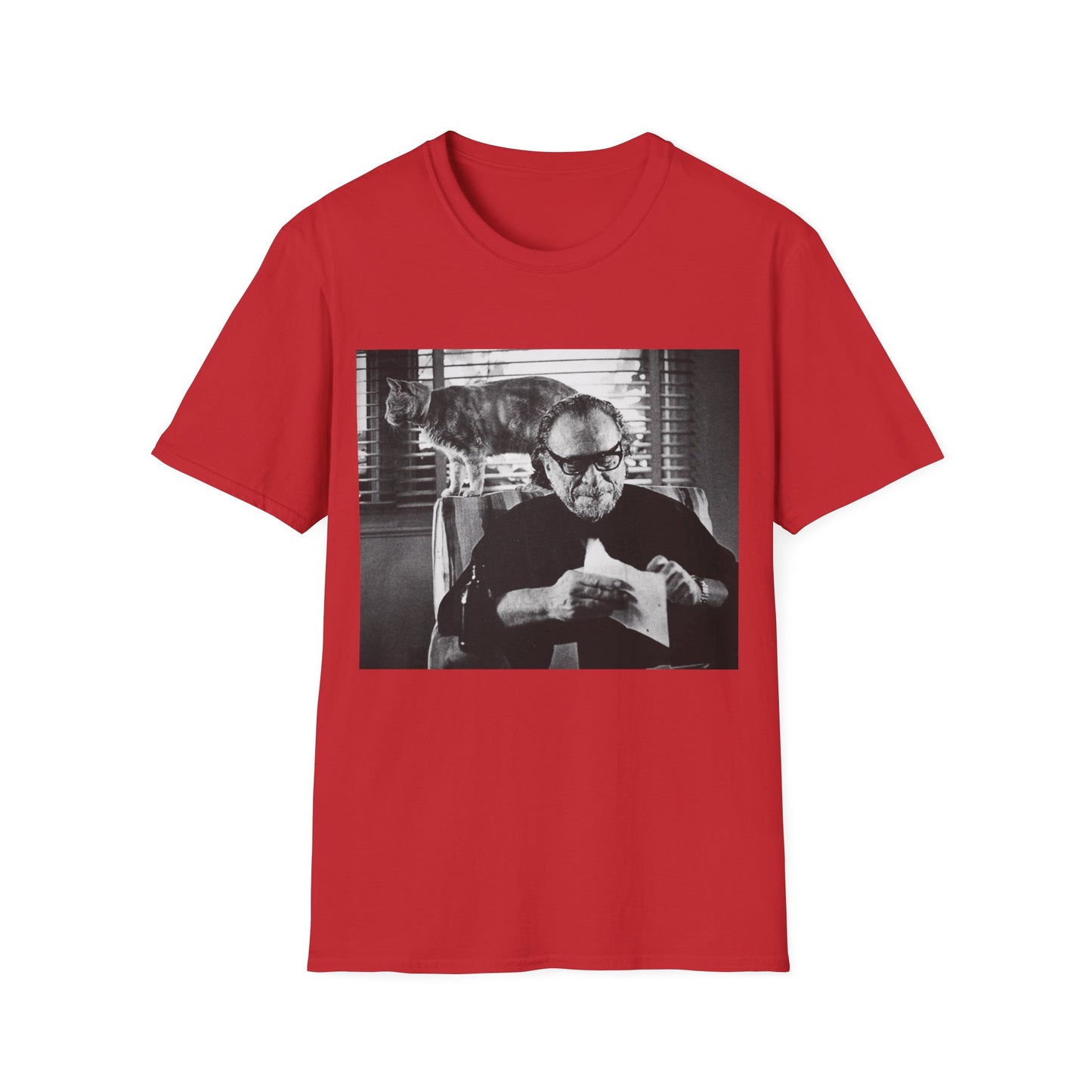 bukowski and butch the cat tshirt