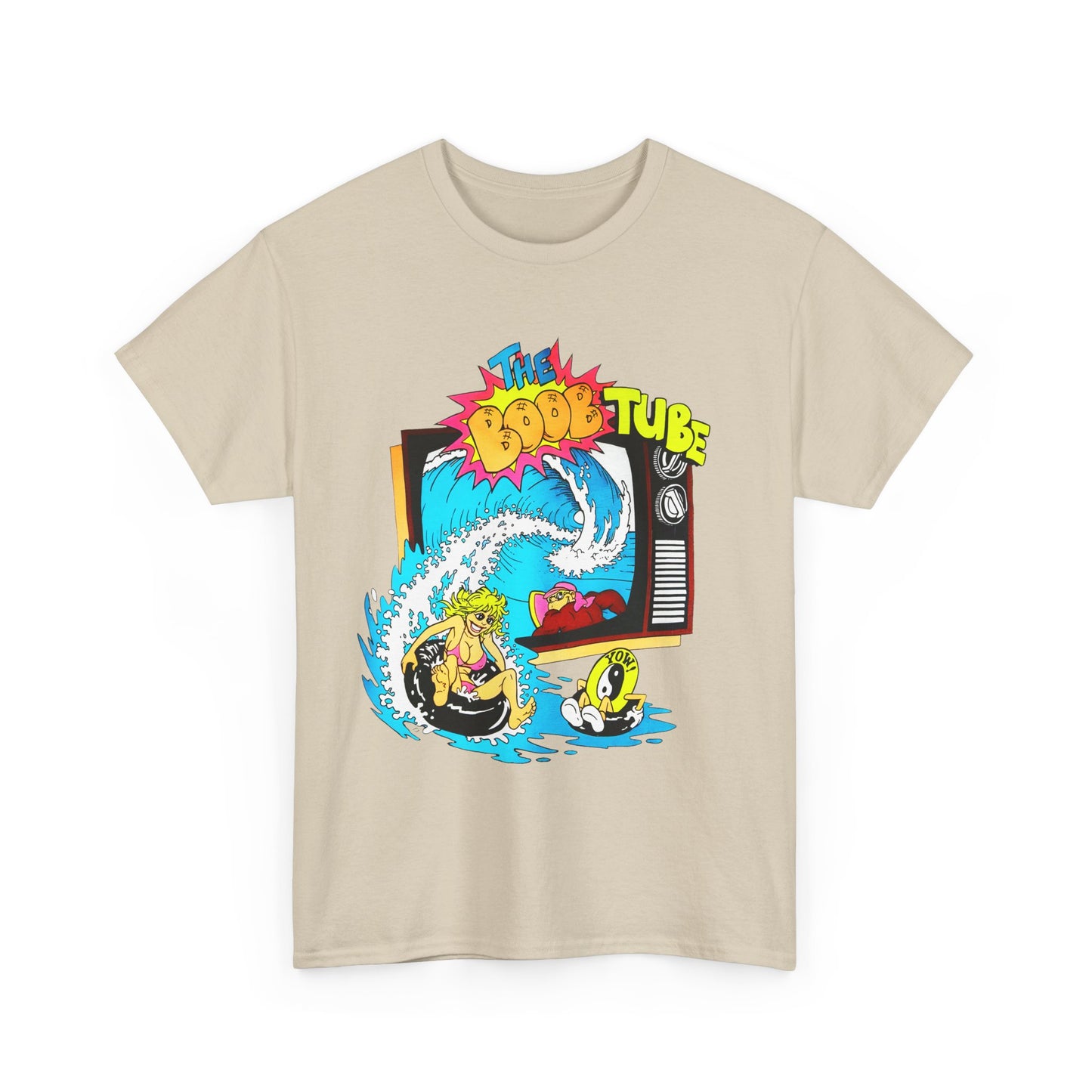 1980s boob tube surf style tv reproduction tshirt