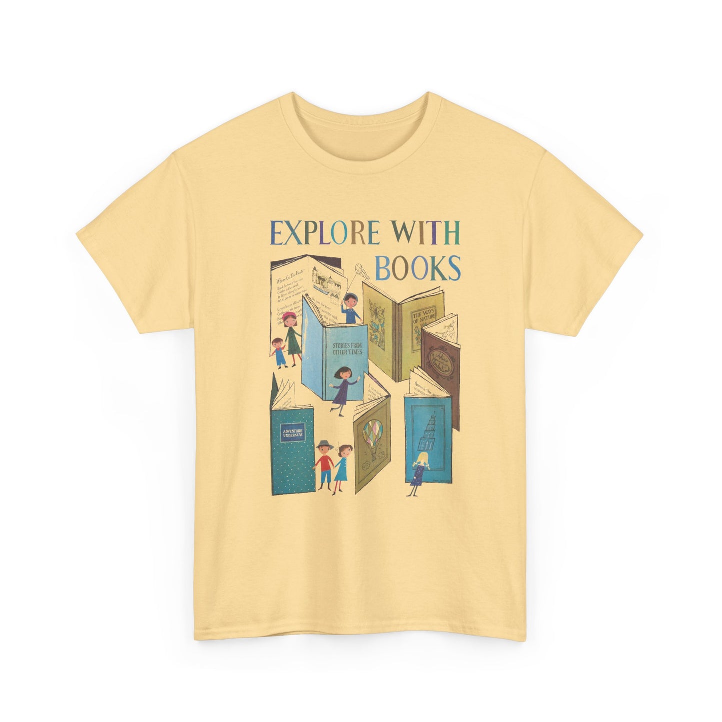 1957 book week poster by a&m provensen explore with books tshirt