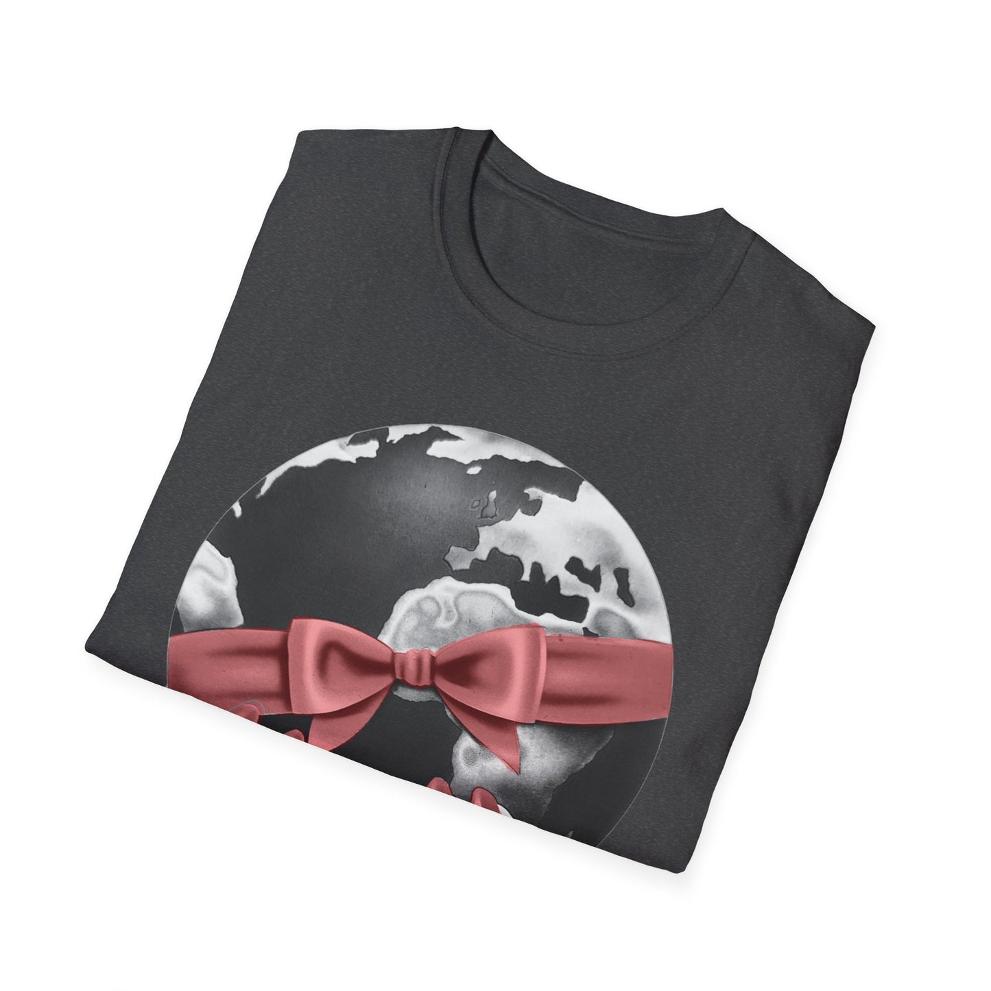 i'd give you the world 1980s graphic from a greeting card red nail version tshirt