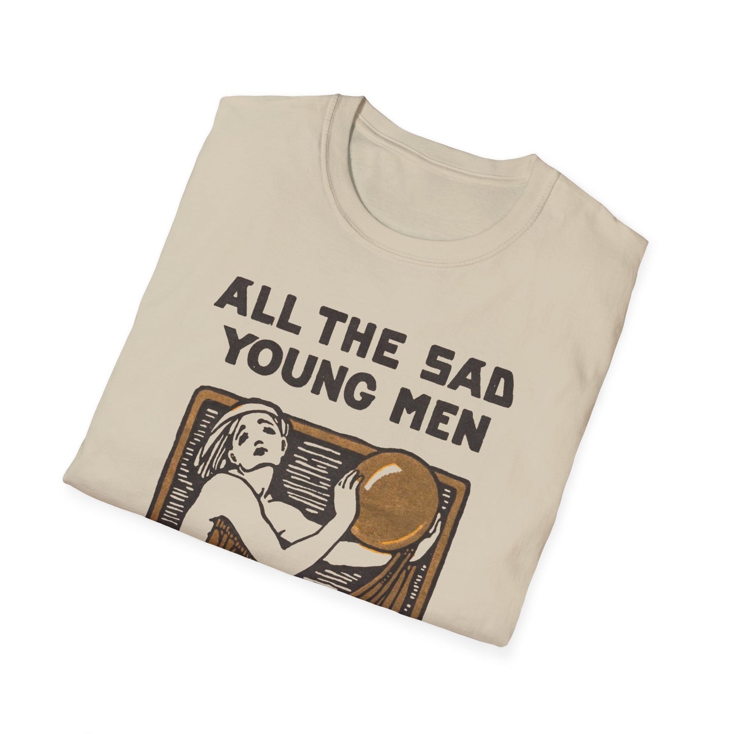 1926 f. scott fitzgerald book cover by cleo damianakes for "all the sad young men" the tshirt