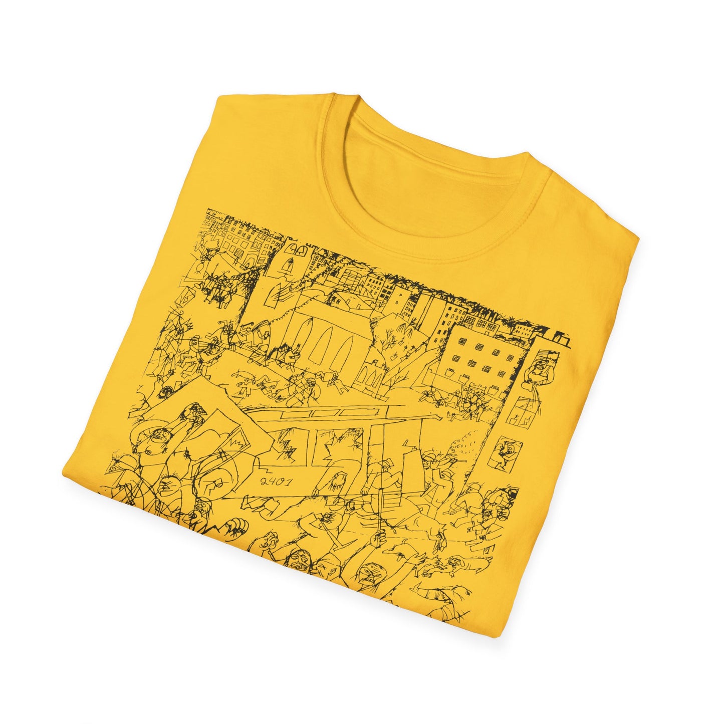 1919 george grosz drawing pandemonium on a tshirt, shipped from the UK