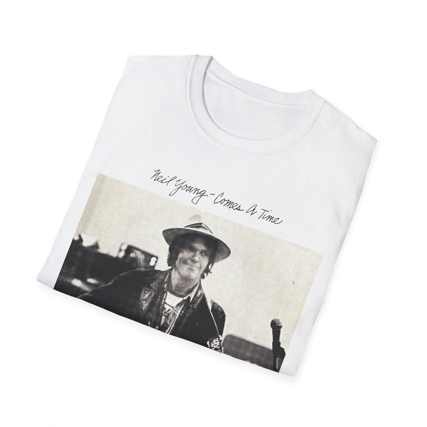 neil young 1978 comes a time album custom tshirt