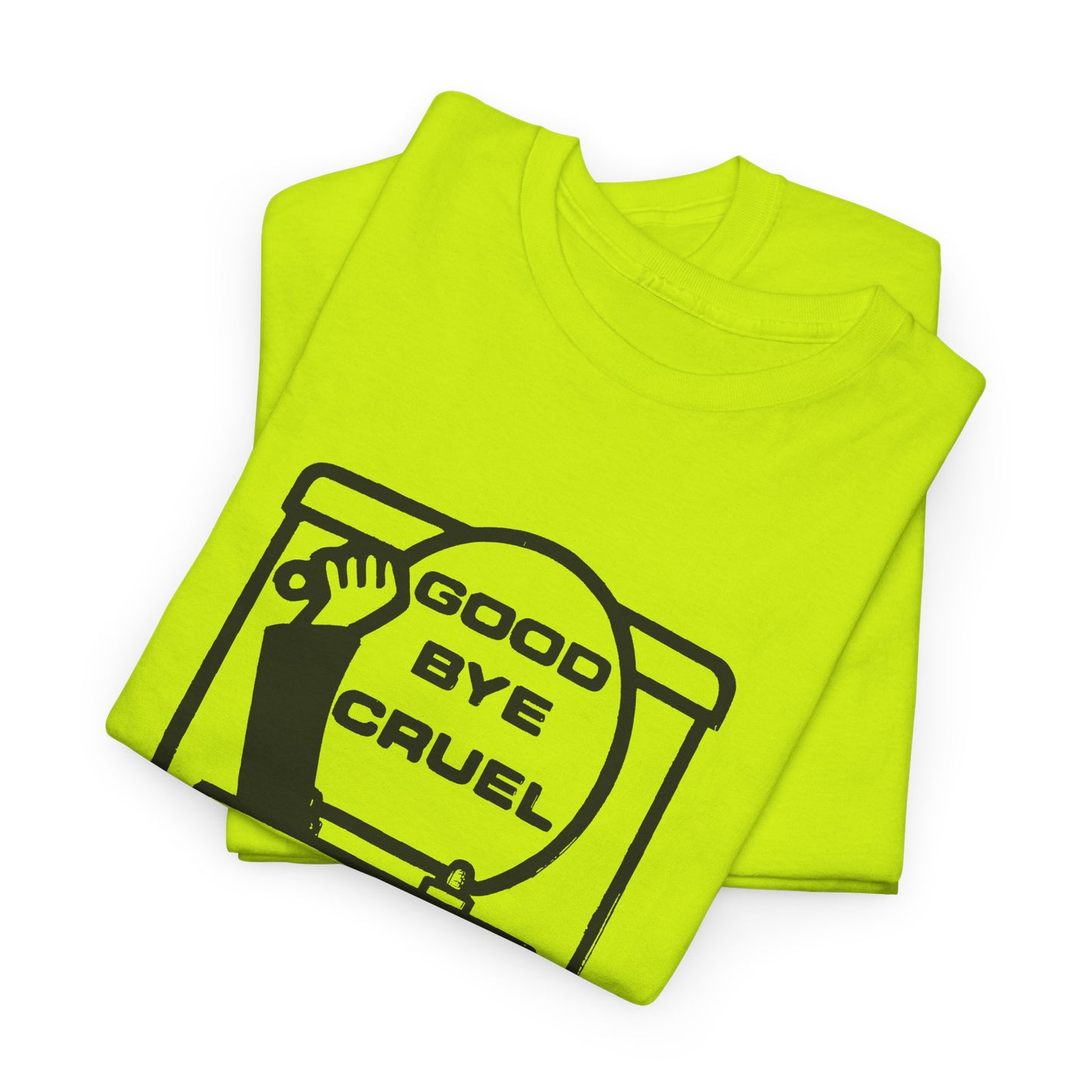 goodbye cruel world vintage reproduction design tshirt