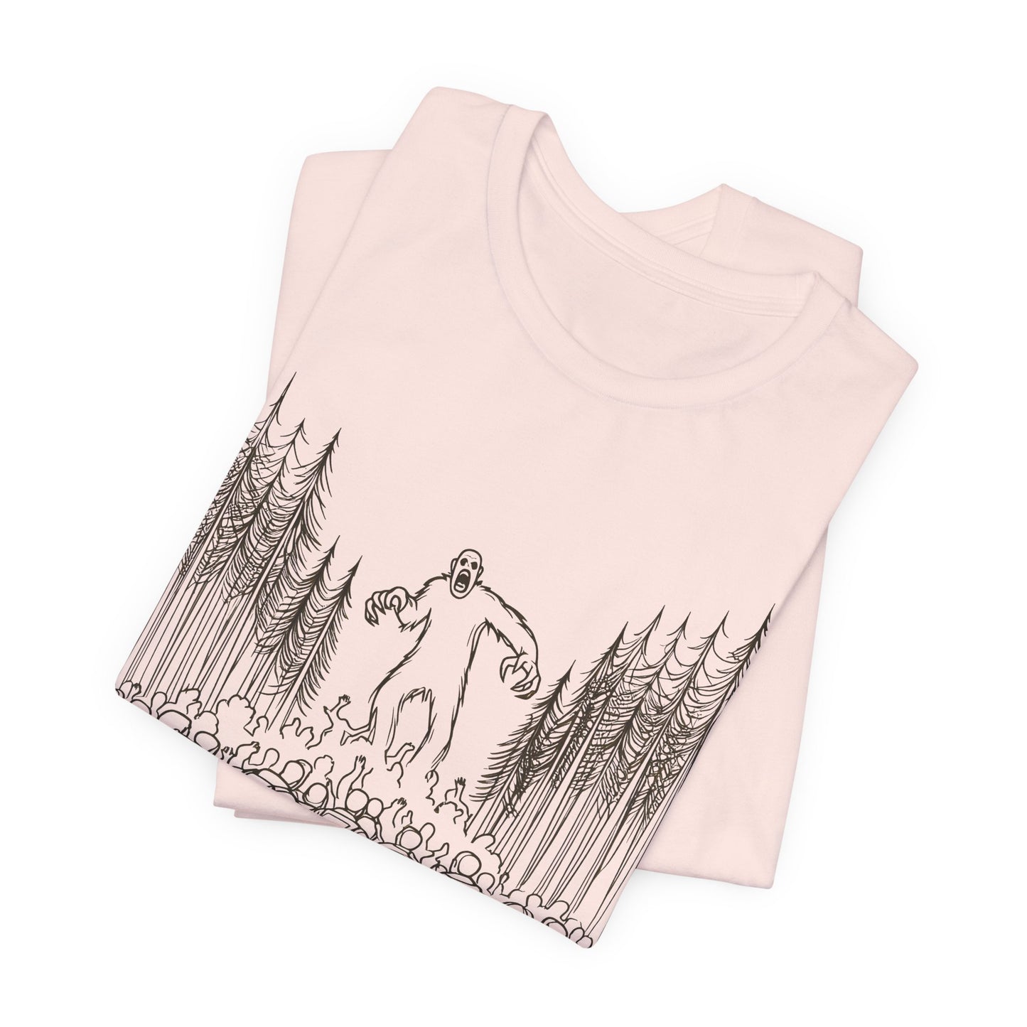 sasquatch attacks tshirt