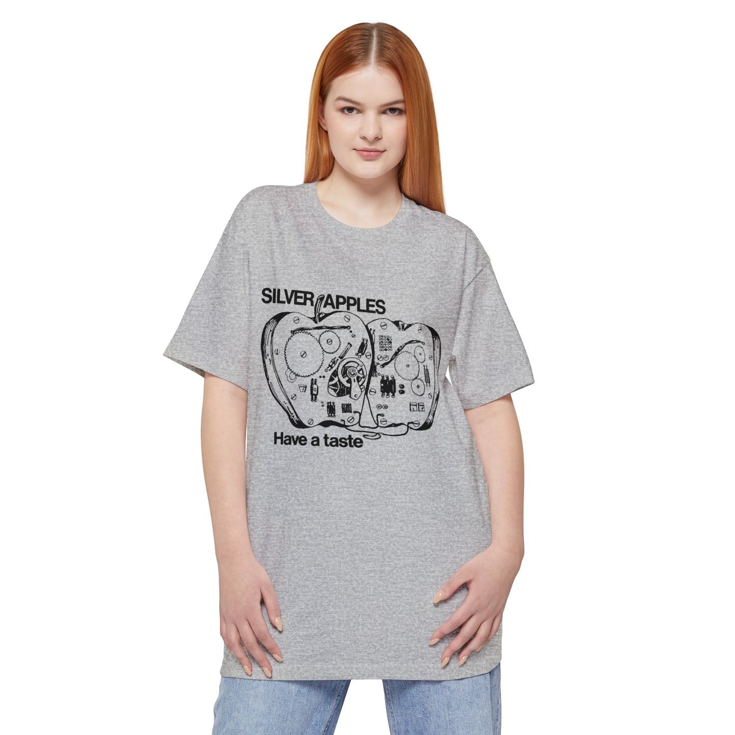 oversized silver apples 1968 have a taste no background unisex tall beefy tshirt