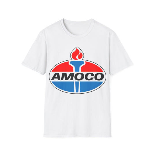 amoco oil company logo tshirt