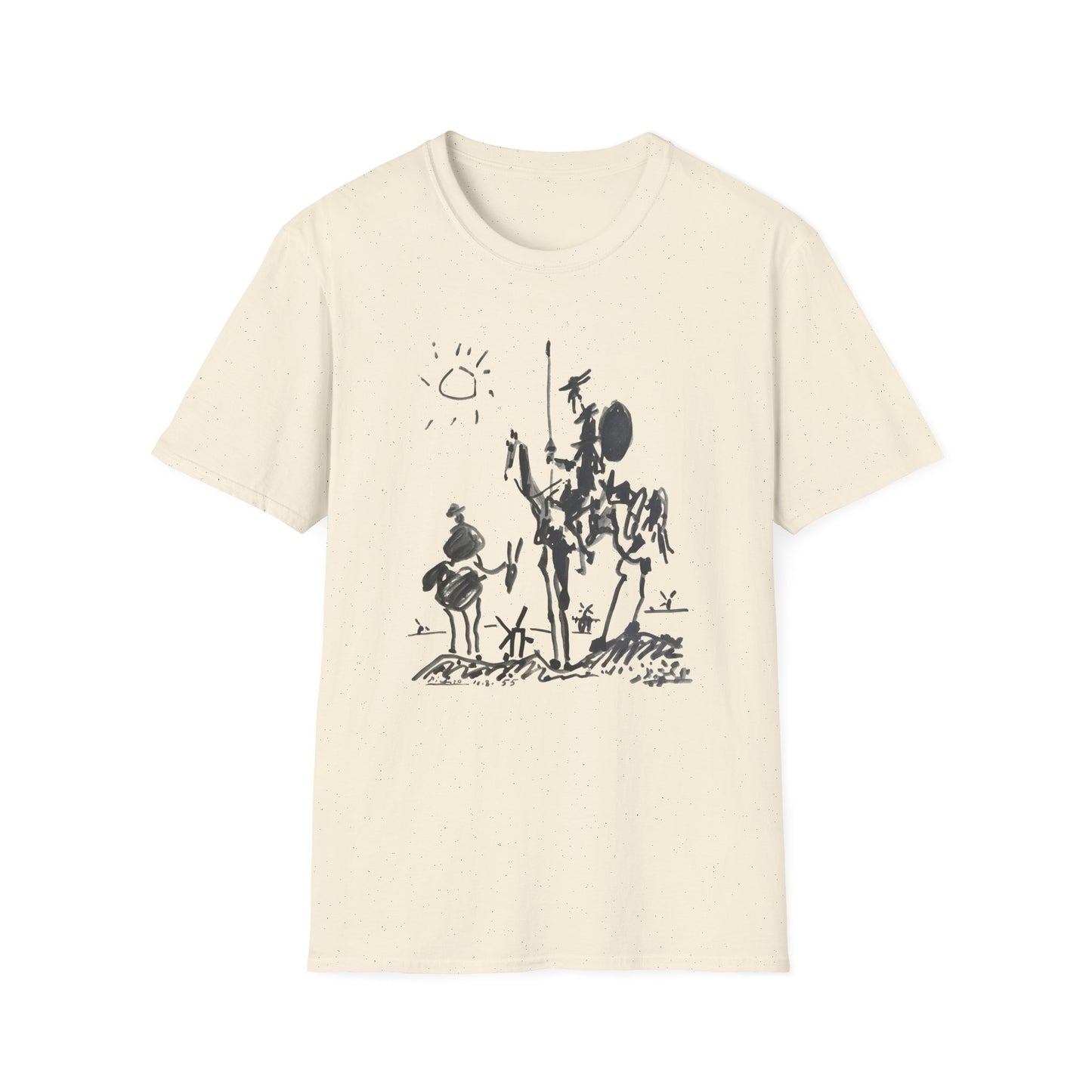 1955 don quixote illustration by pablo ruiz picasso tshirt