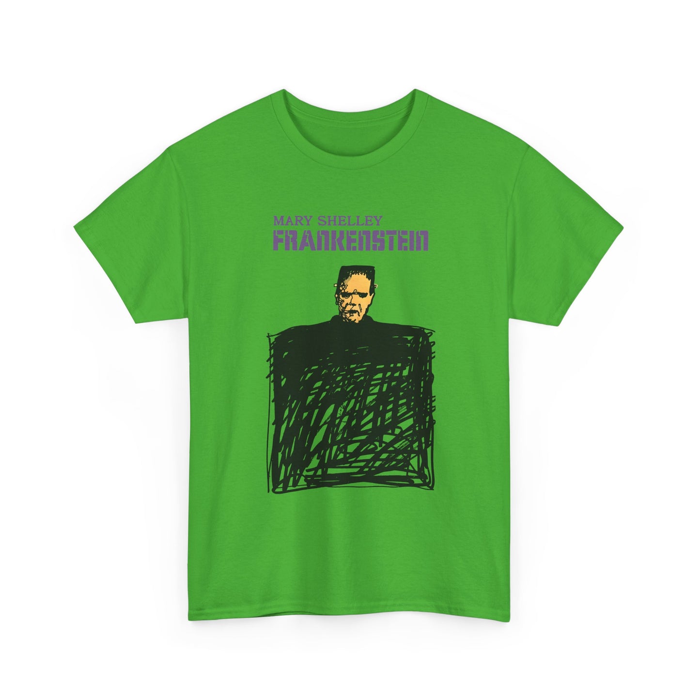 1970s italian book cover for mary shelley's 1818 gothic novel frankstein tshirt