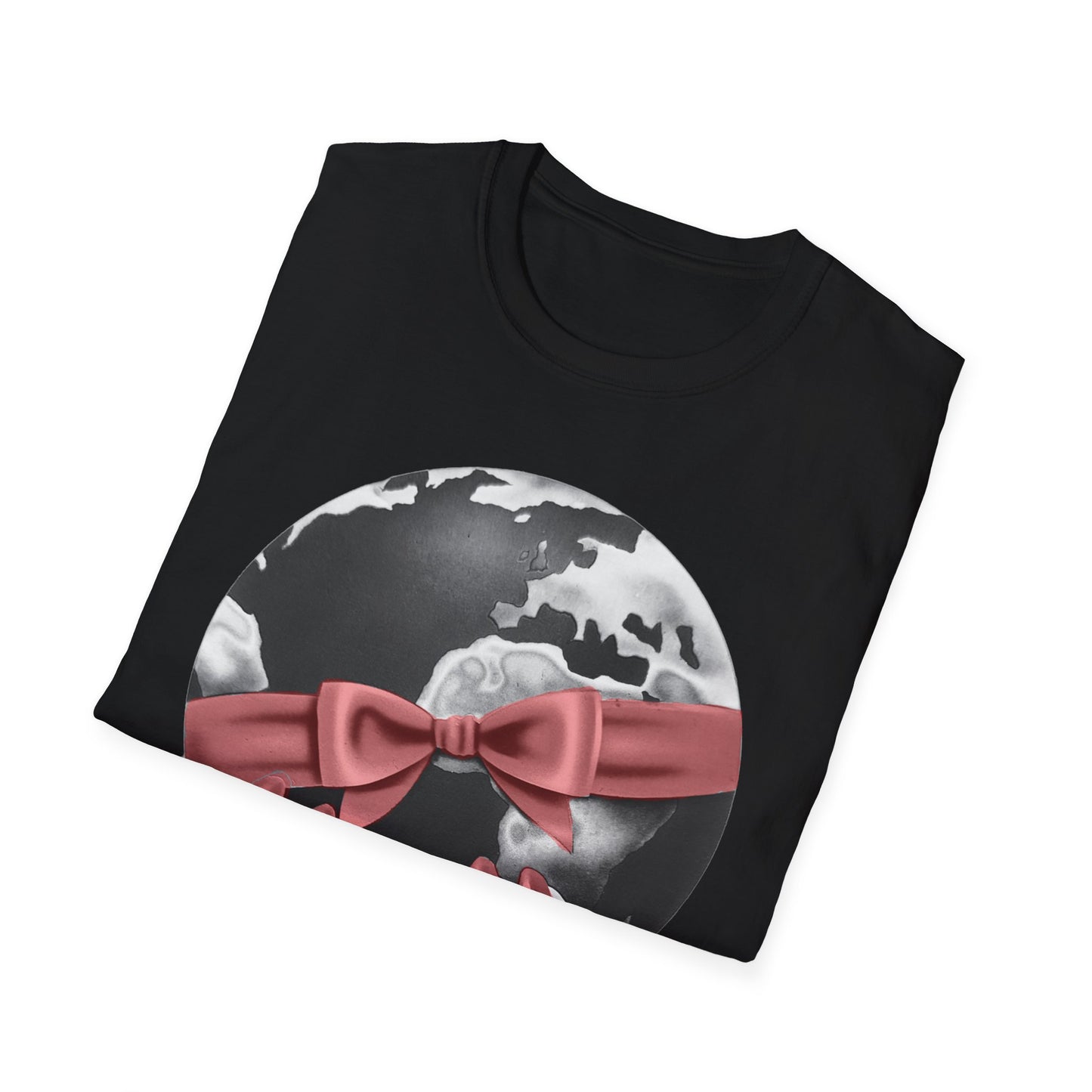 i'd give you the world 1980s graphic from a greeting card red nail version tshirt