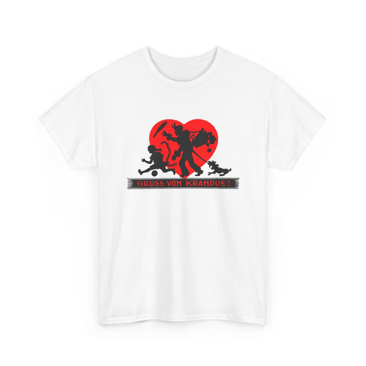 1950s austrian krampus postcard graphic tshirt