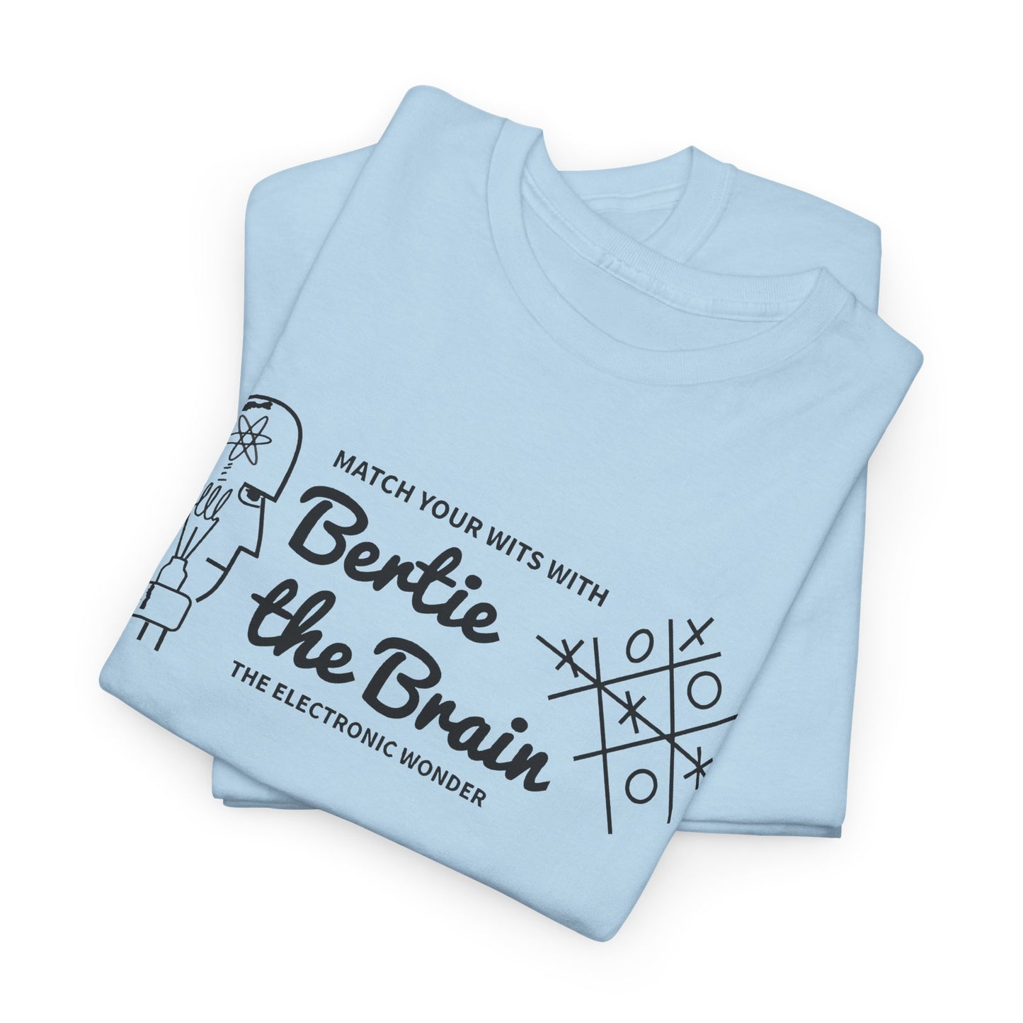 bertie the brain 1950 video game tshirt