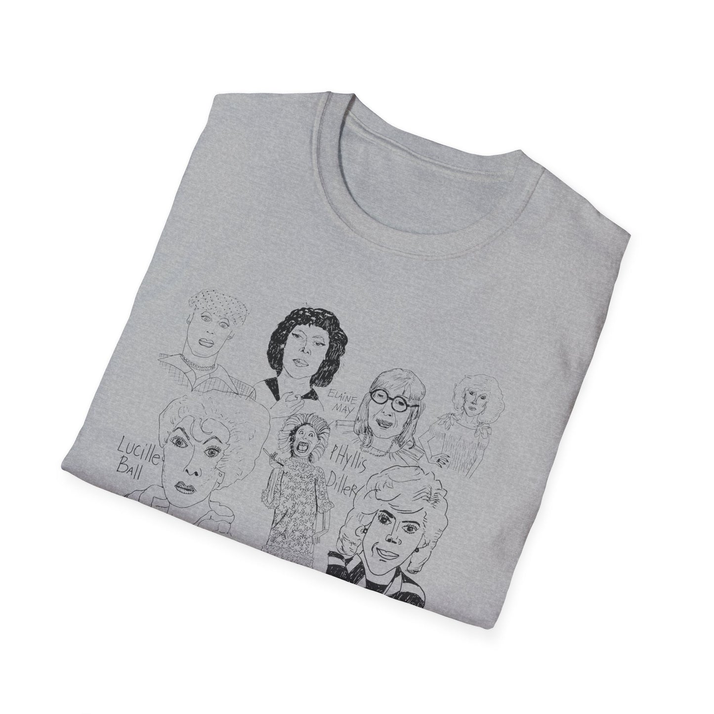 original drawing women of comedy collage tshirt